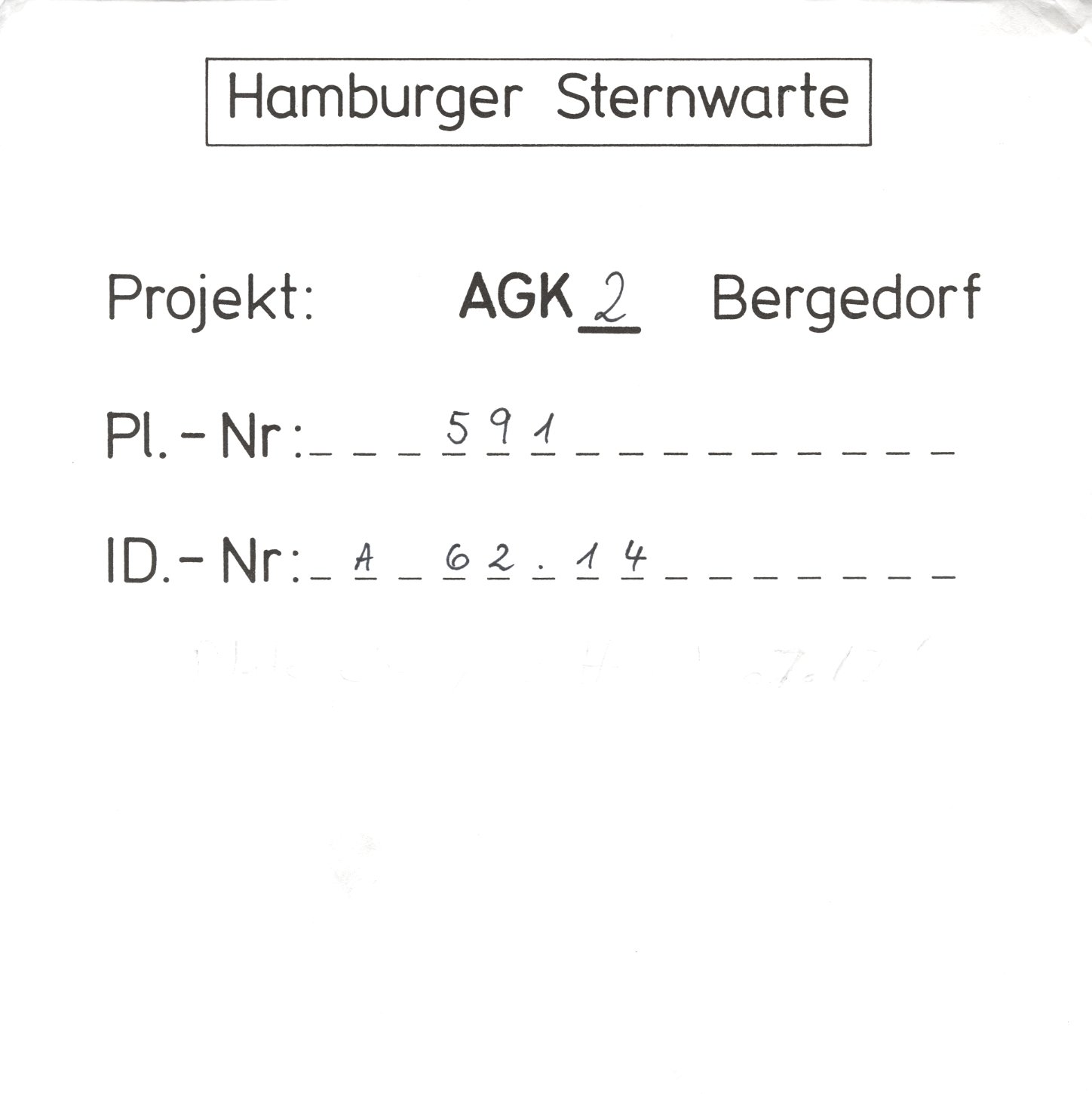 Plate envelope