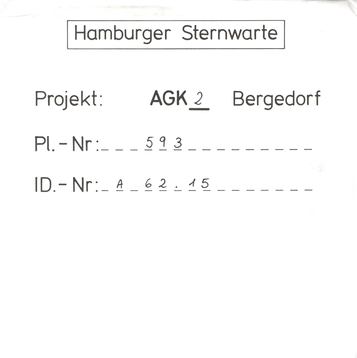 Plate envelope