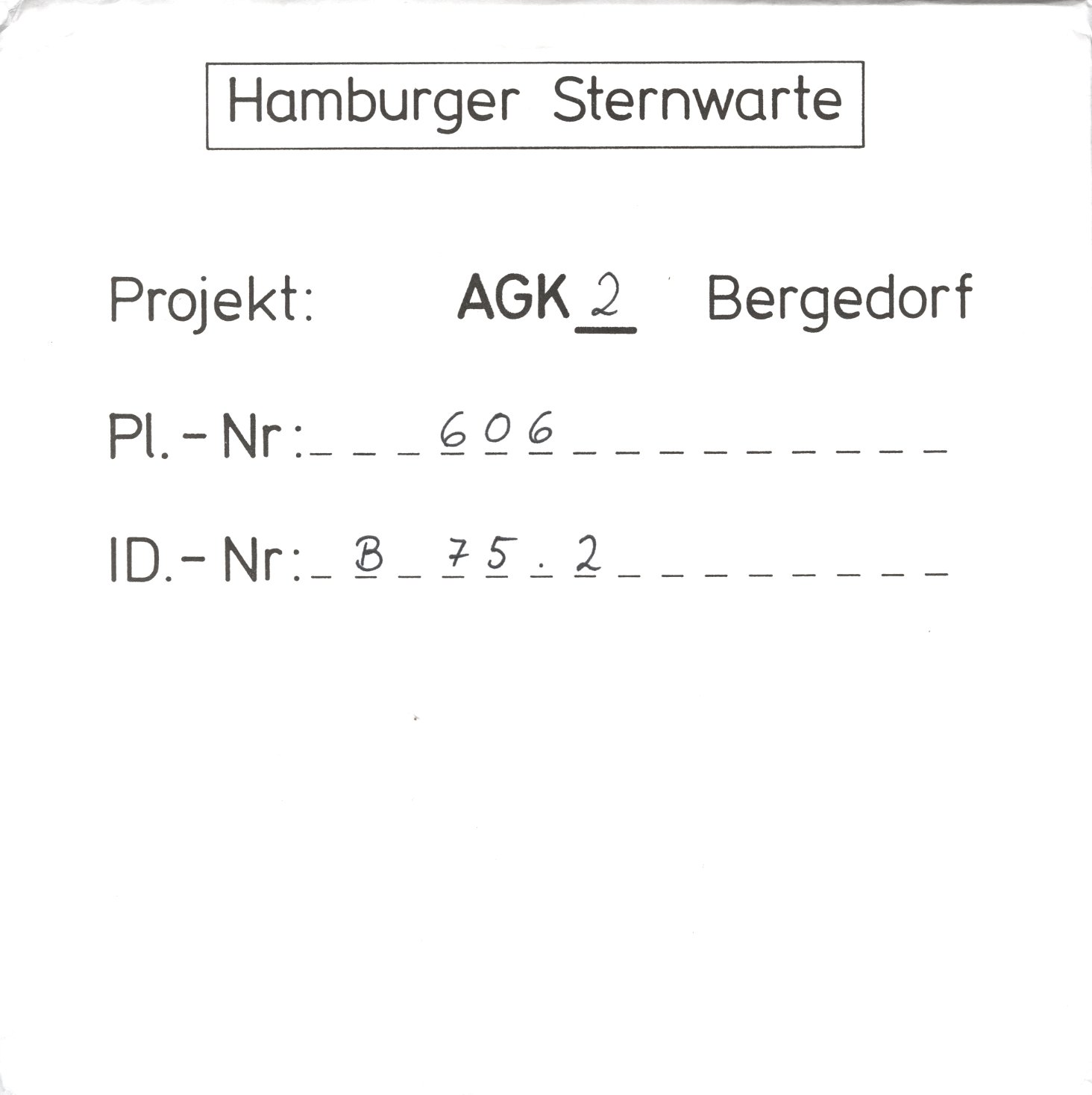 Plate envelope