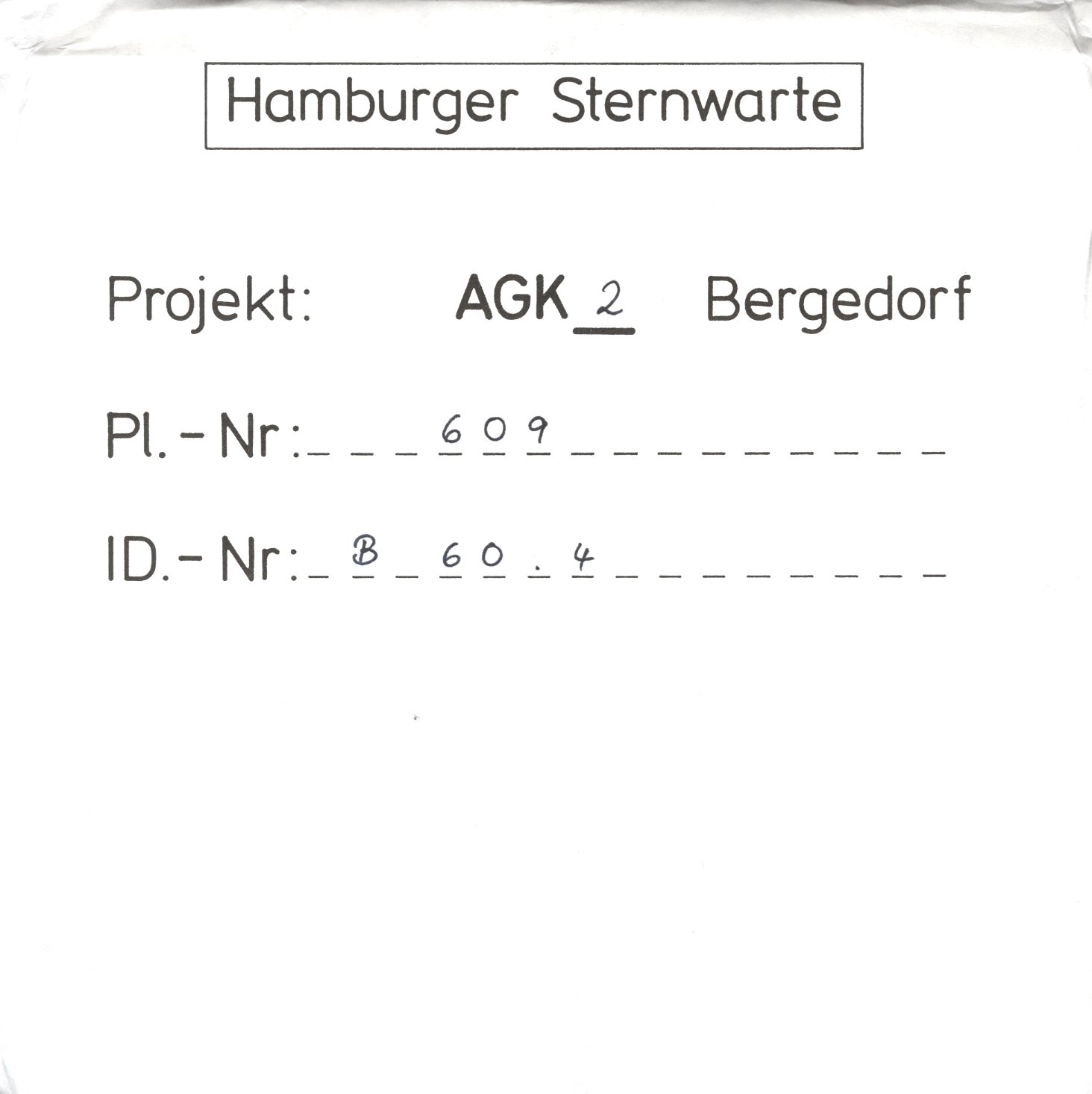 Plate envelope
