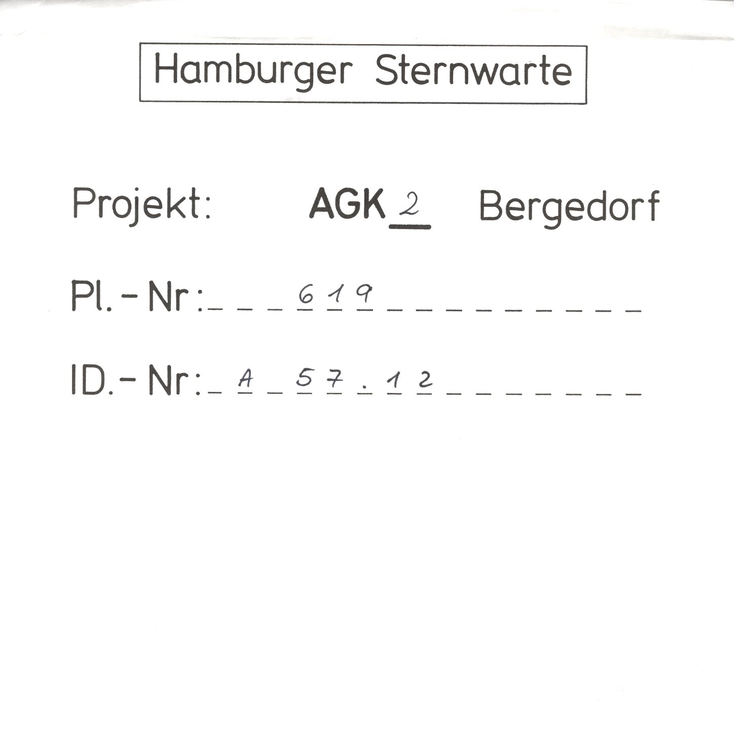 Plate envelope