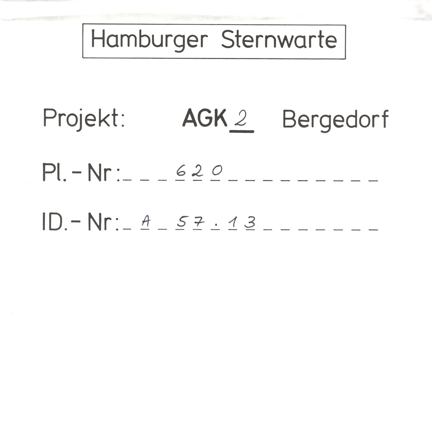 Plate envelope