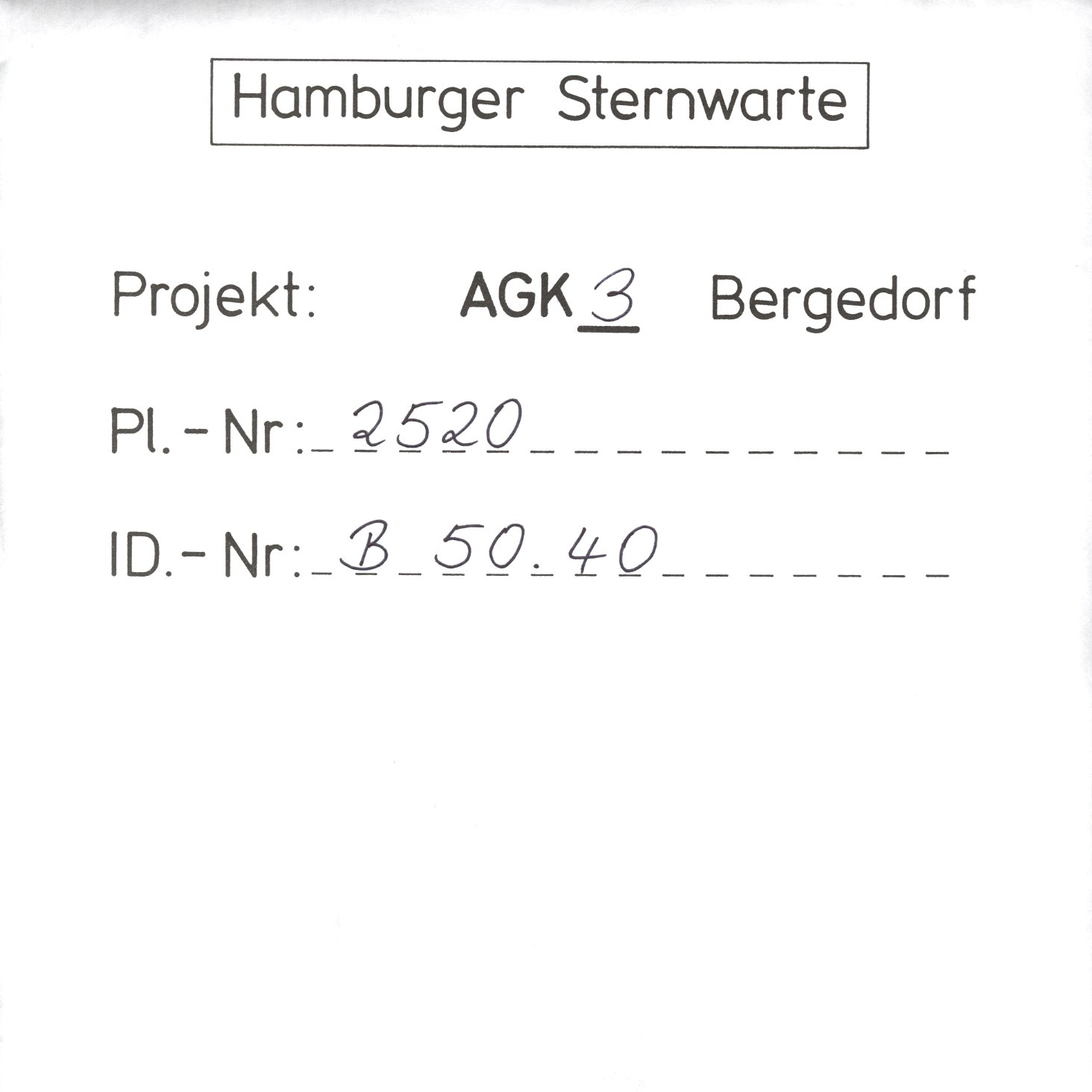 Plate envelope