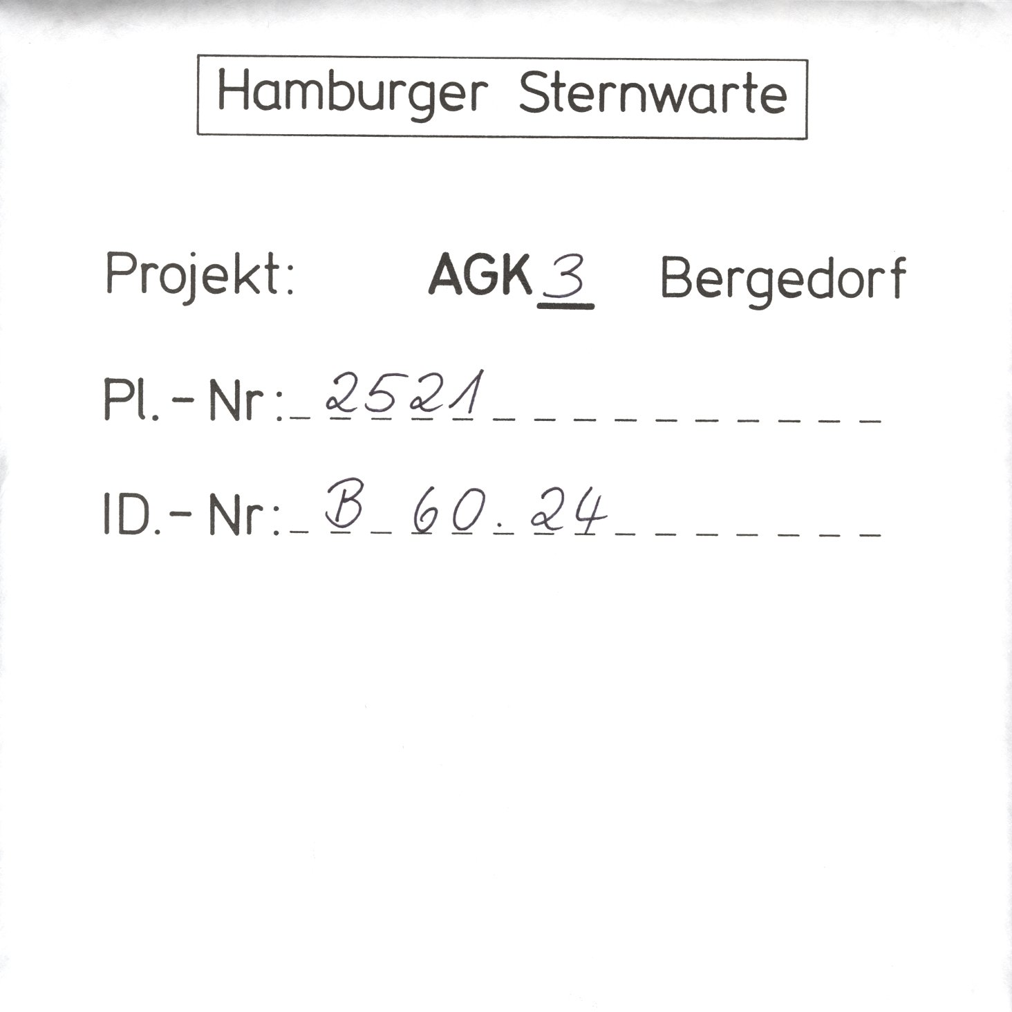 Plate envelope