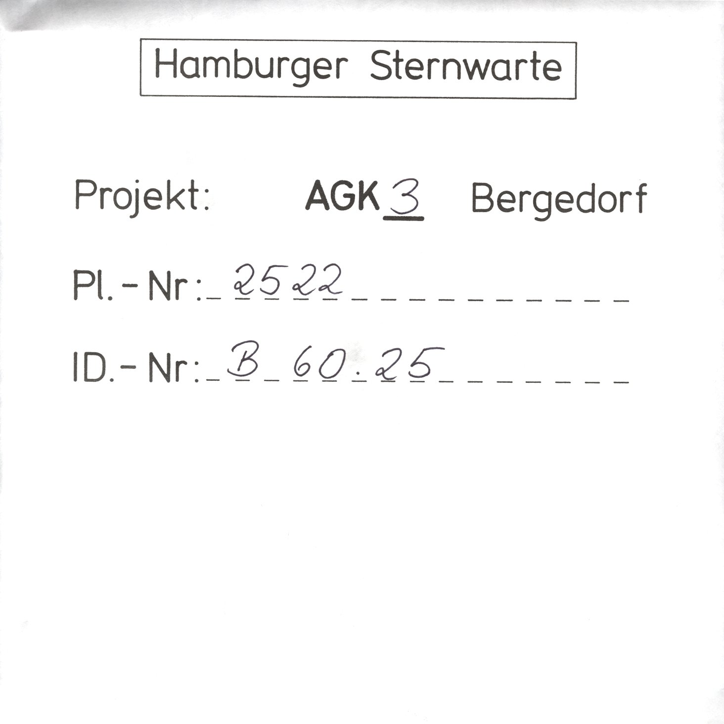 Plate envelope