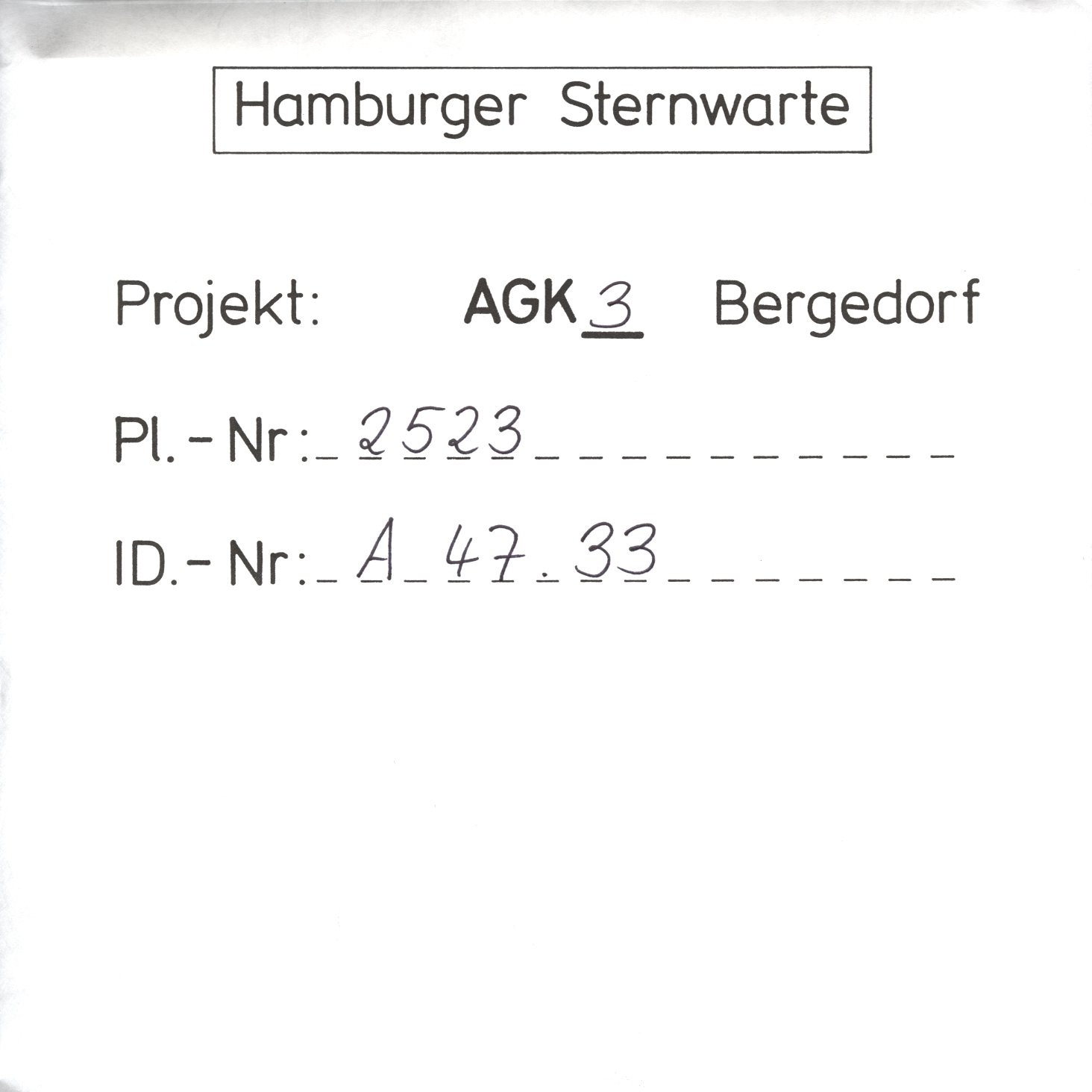 Plate envelope