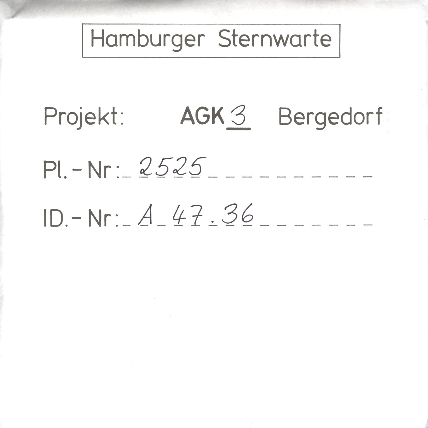Plate envelope