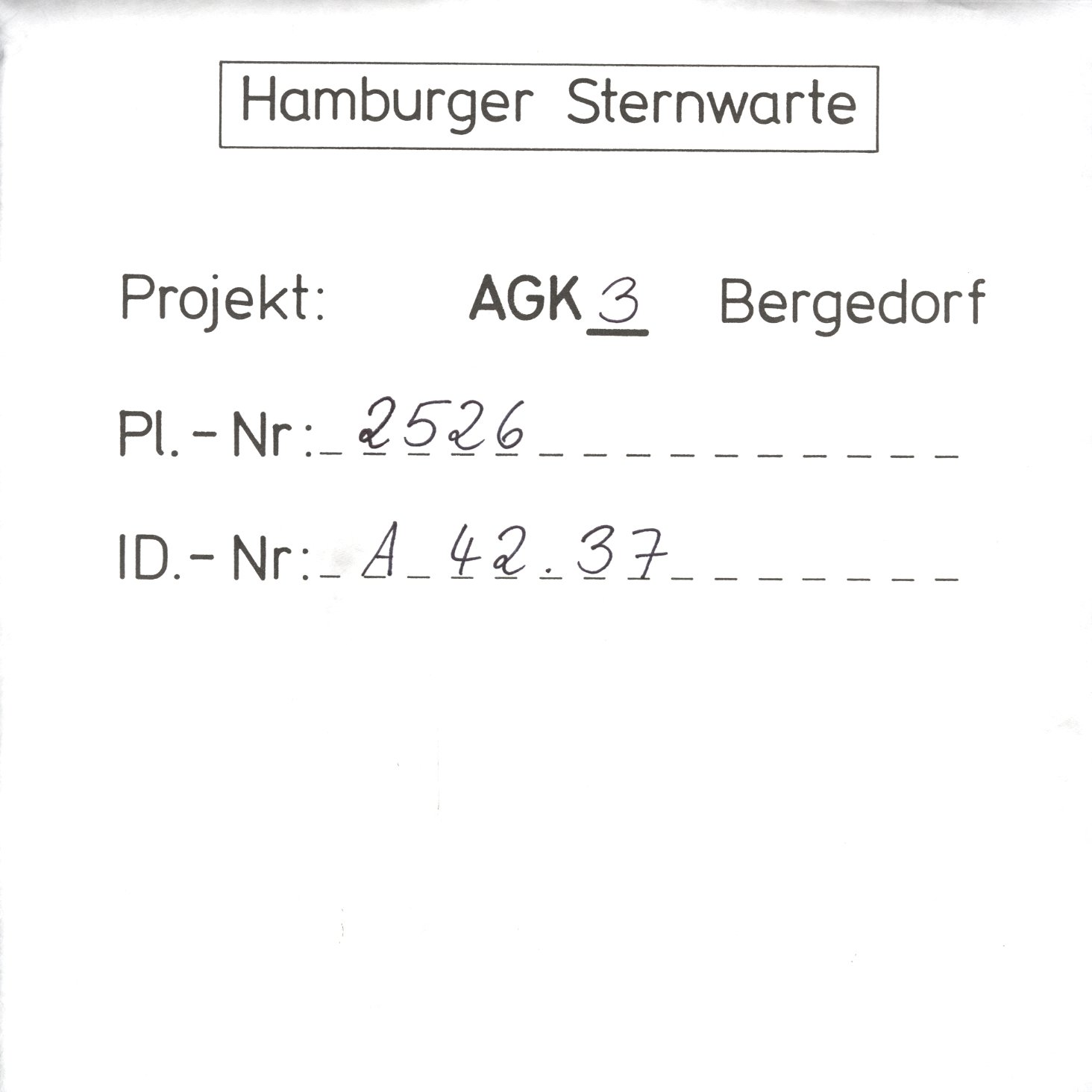 Plate envelope