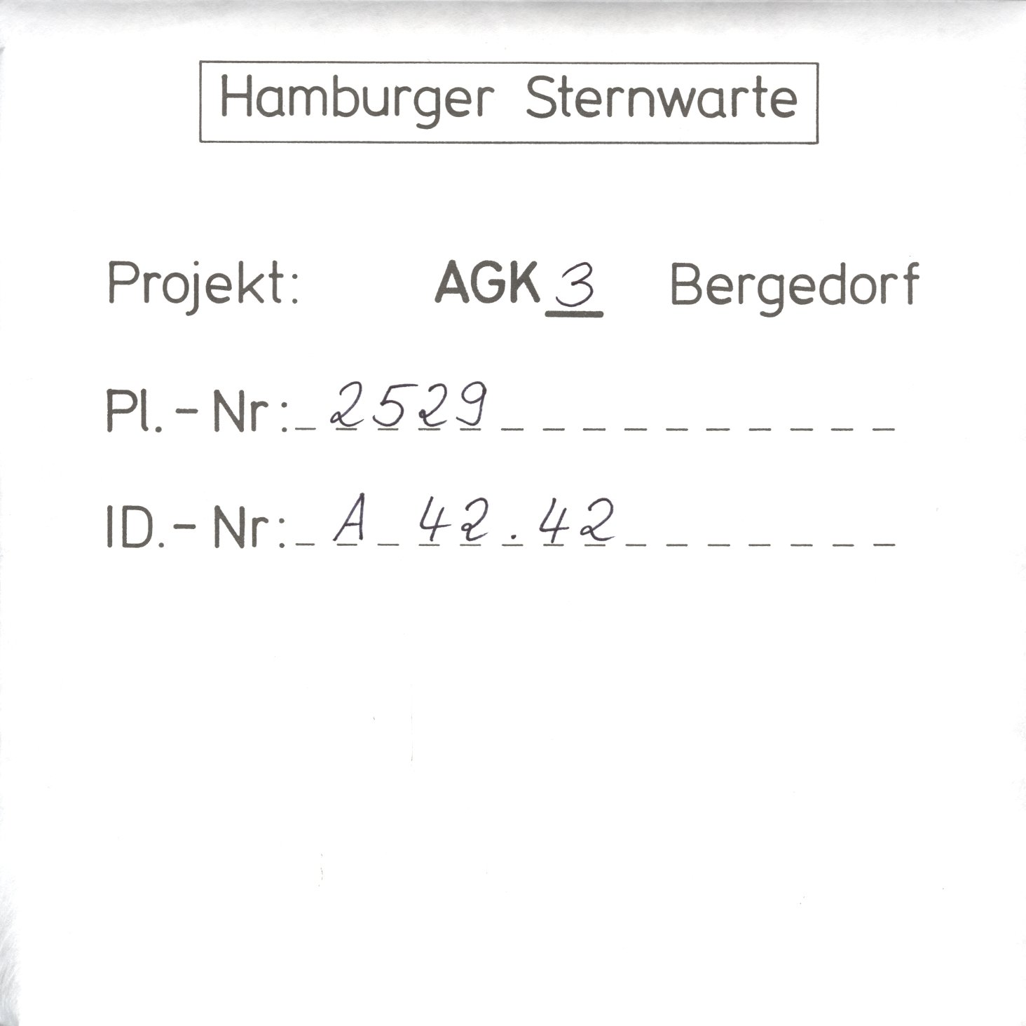 Plate envelope