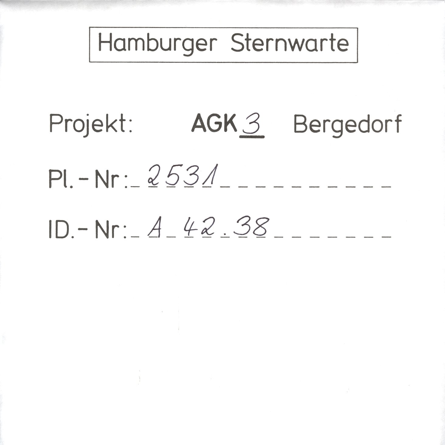 Plate envelope