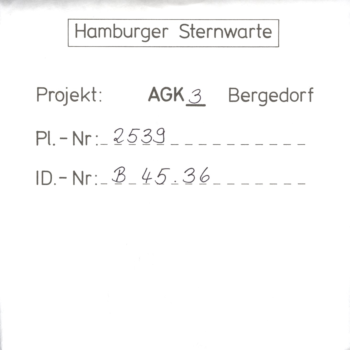 Plate envelope