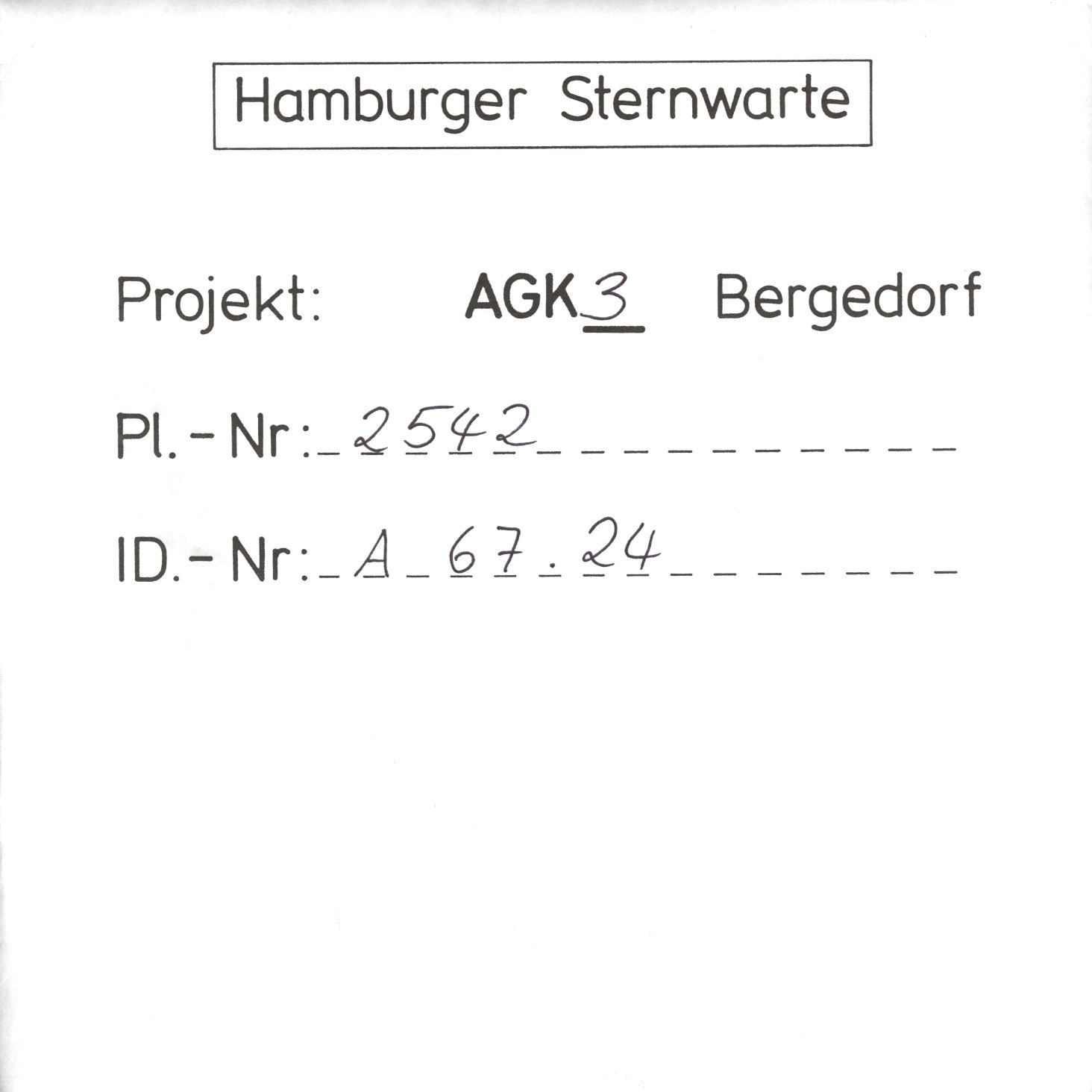 Plate envelope