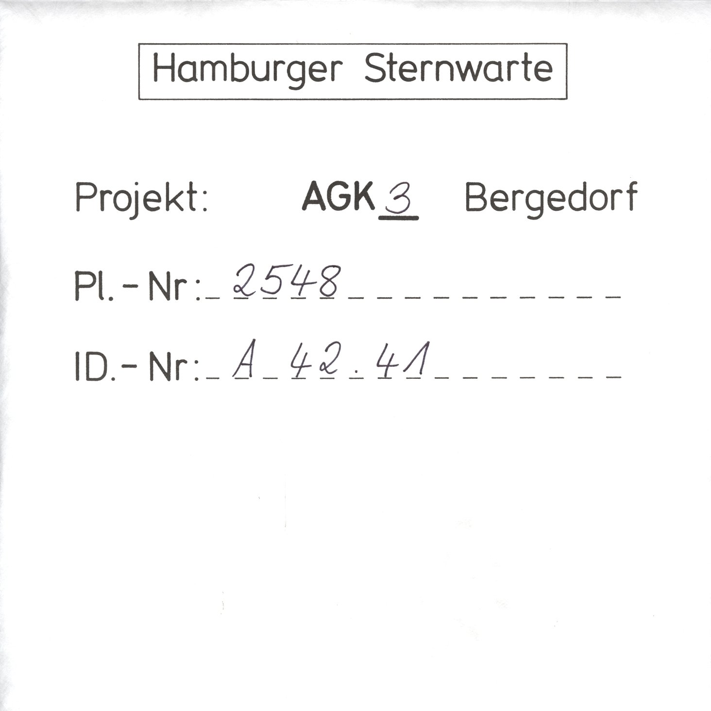 Plate envelope