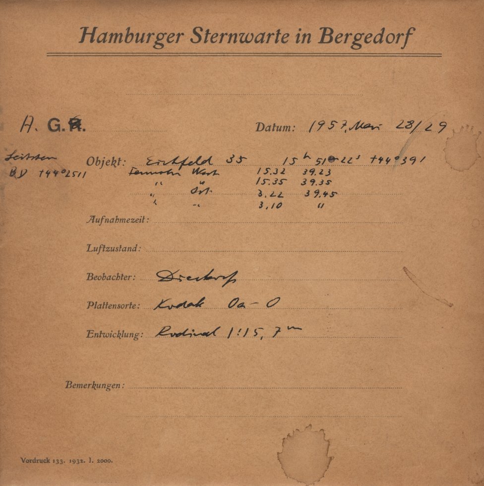 Plate envelope