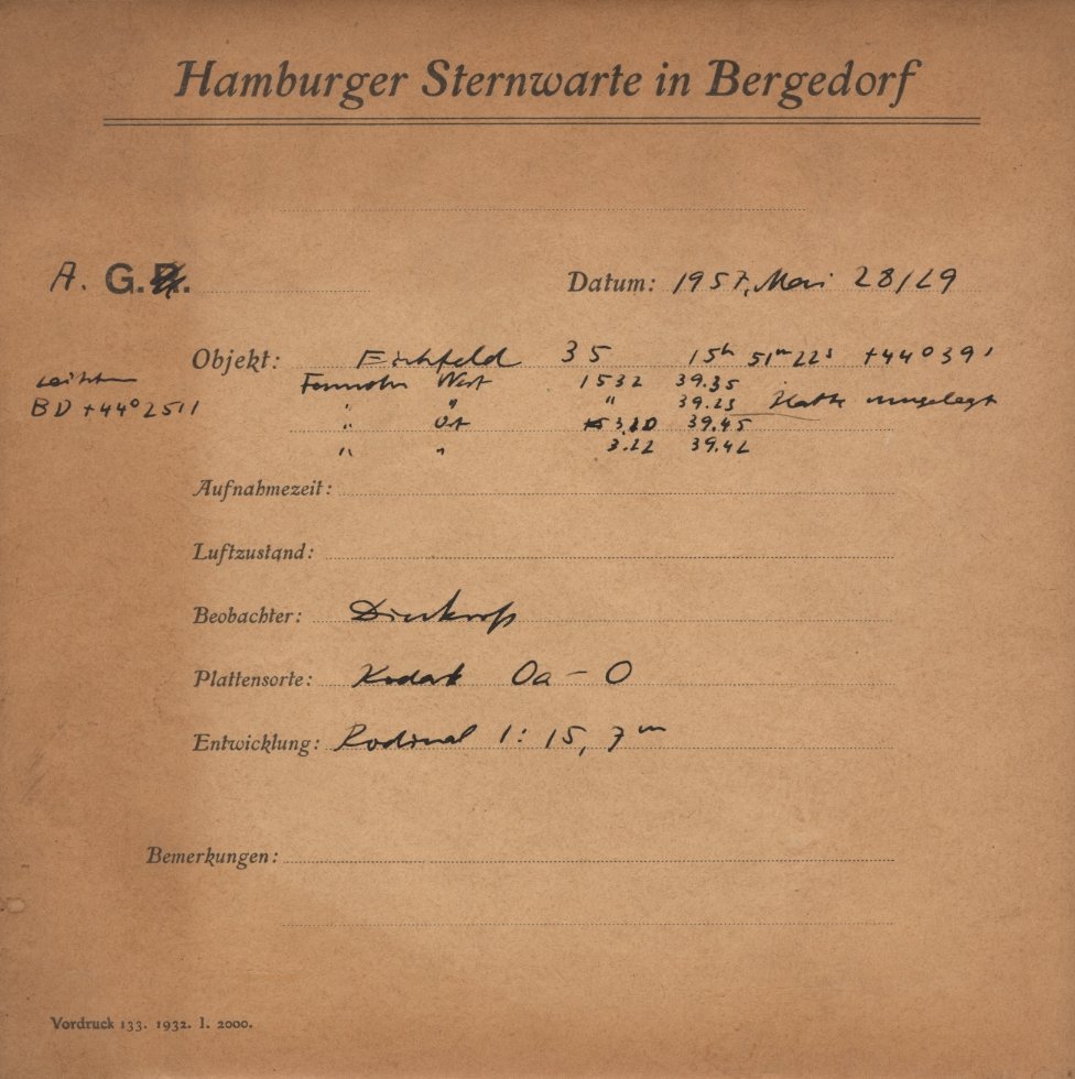 Plate envelope