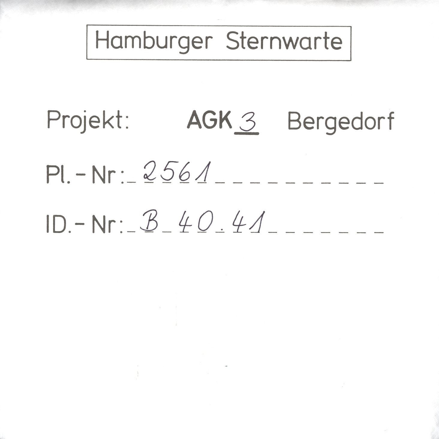 Plate envelope