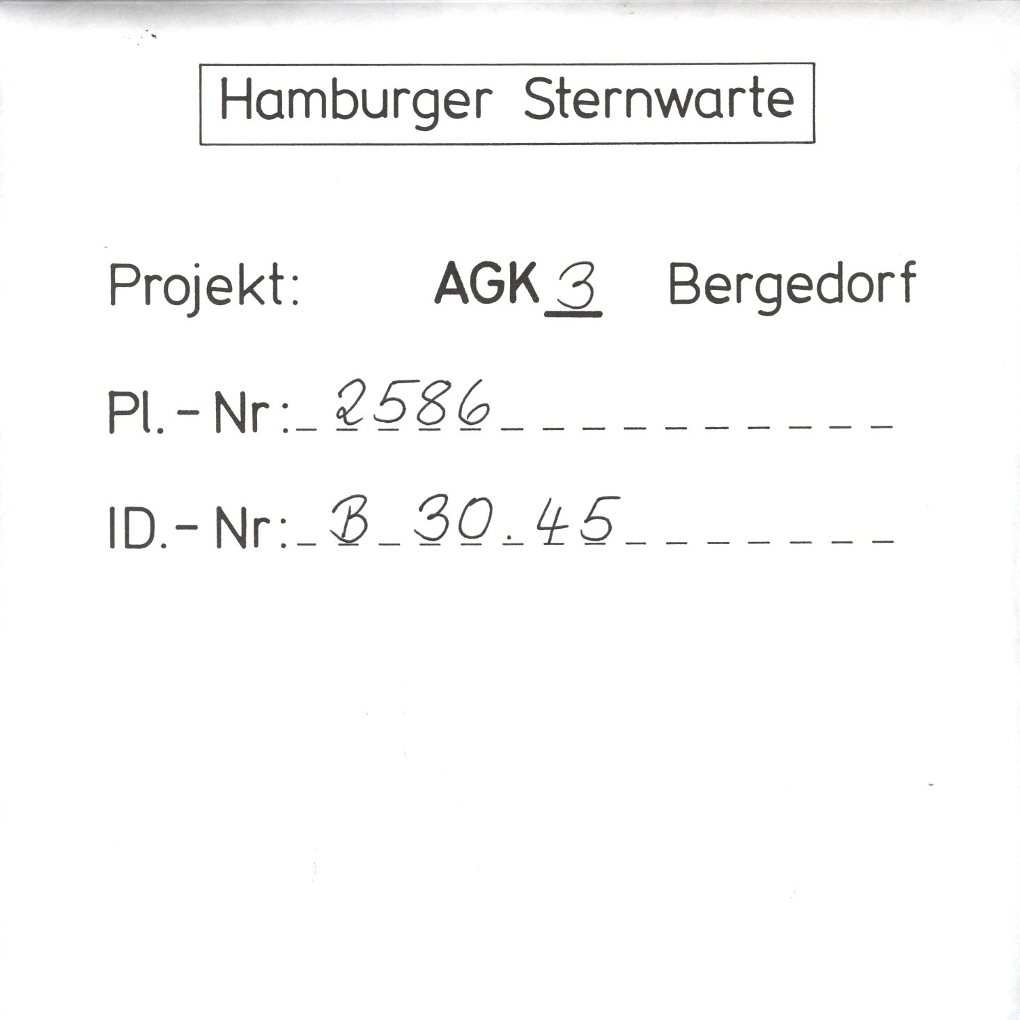Plate envelope