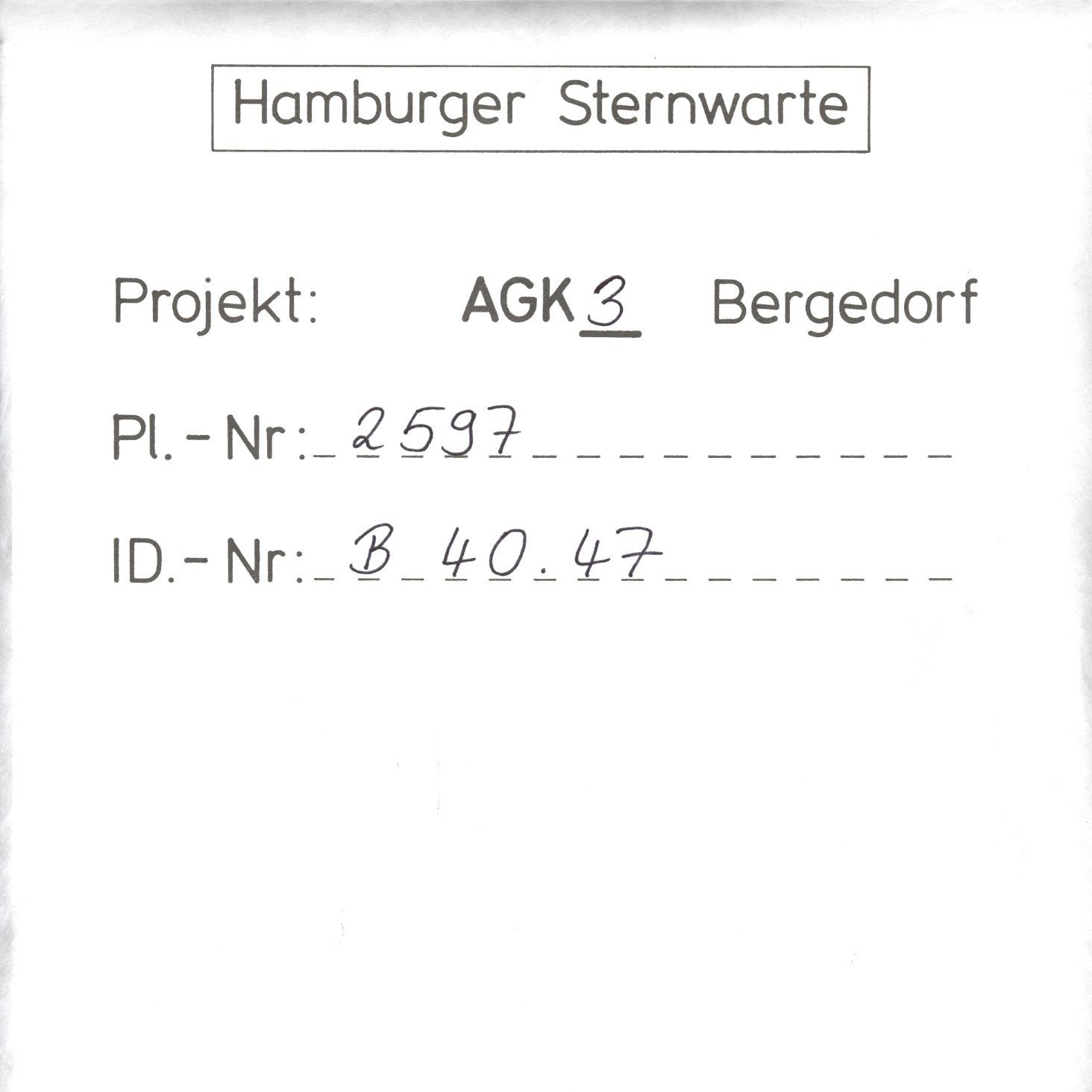 Plate envelope