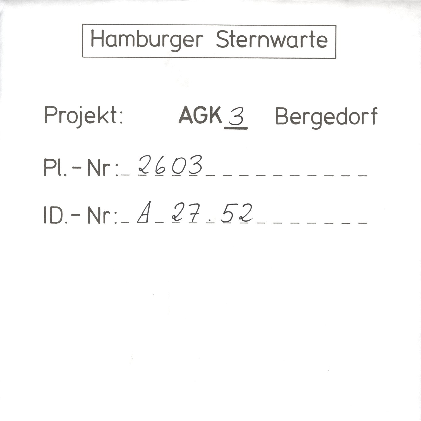 Plate envelope