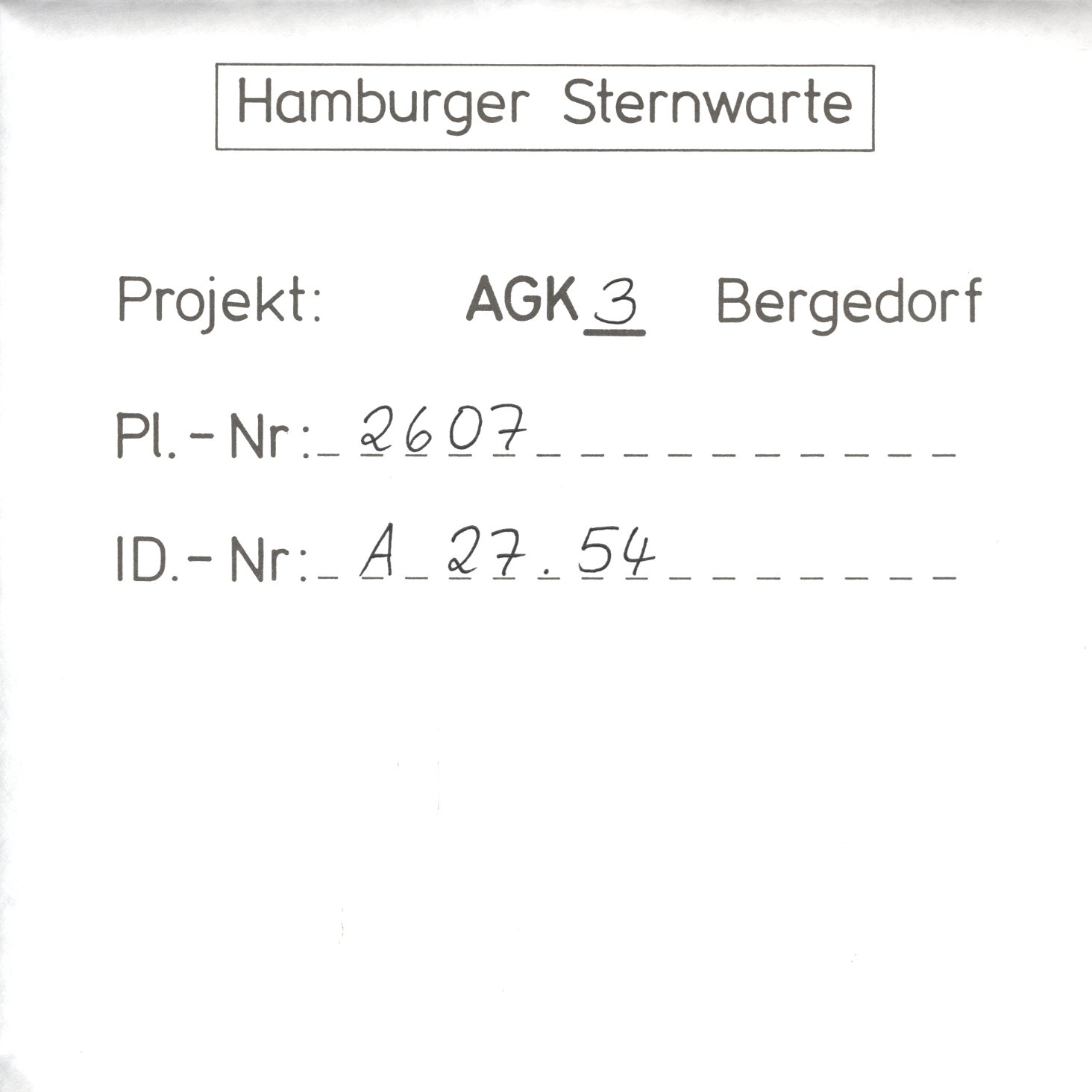 Plate envelope