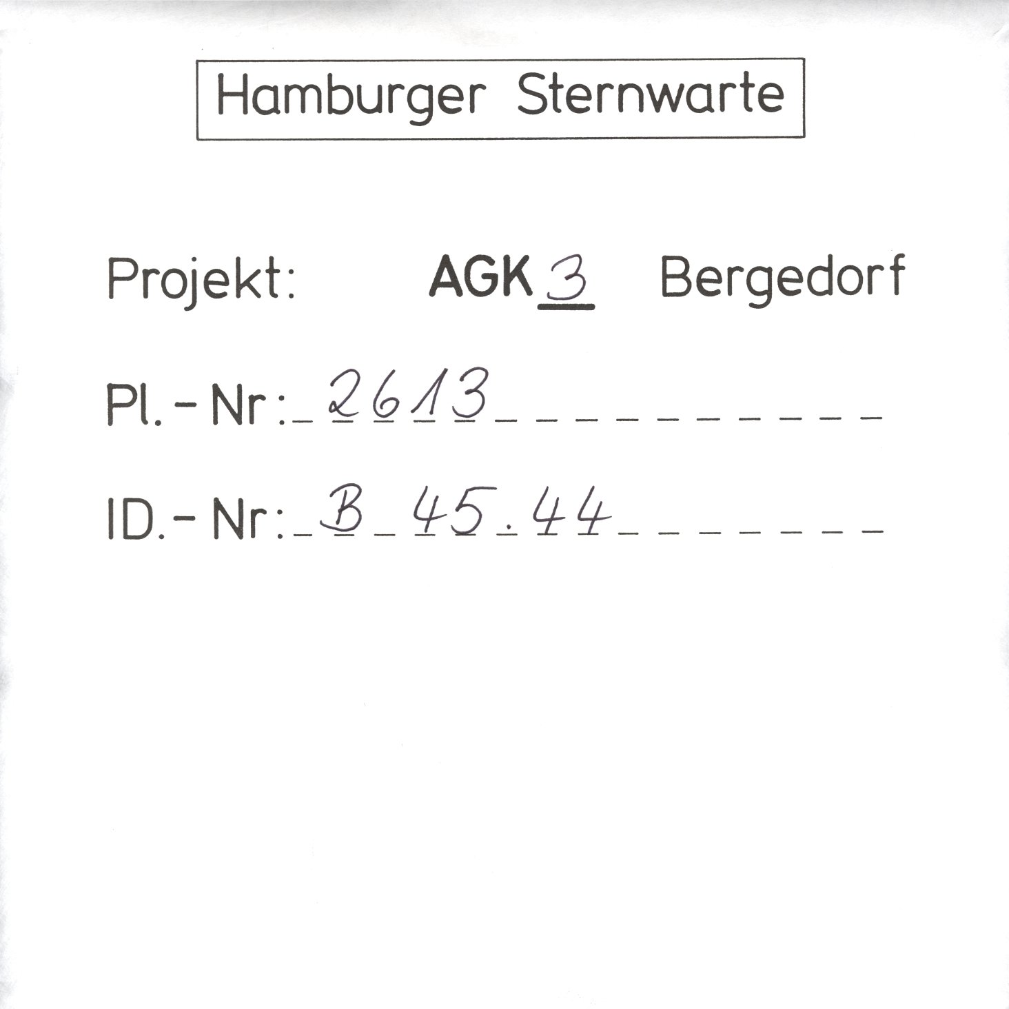 Plate envelope