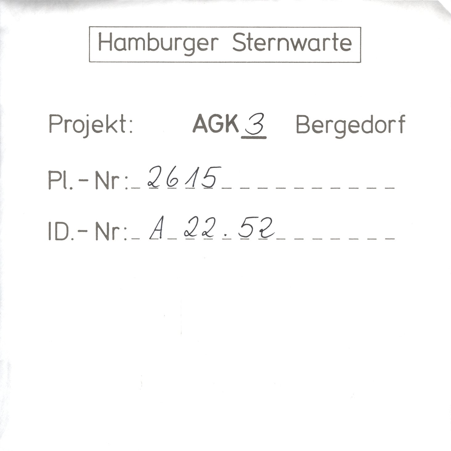 Plate envelope