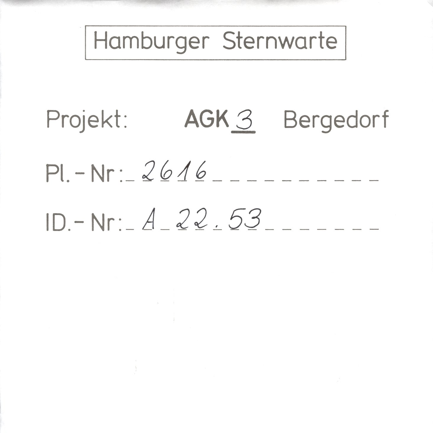Plate envelope