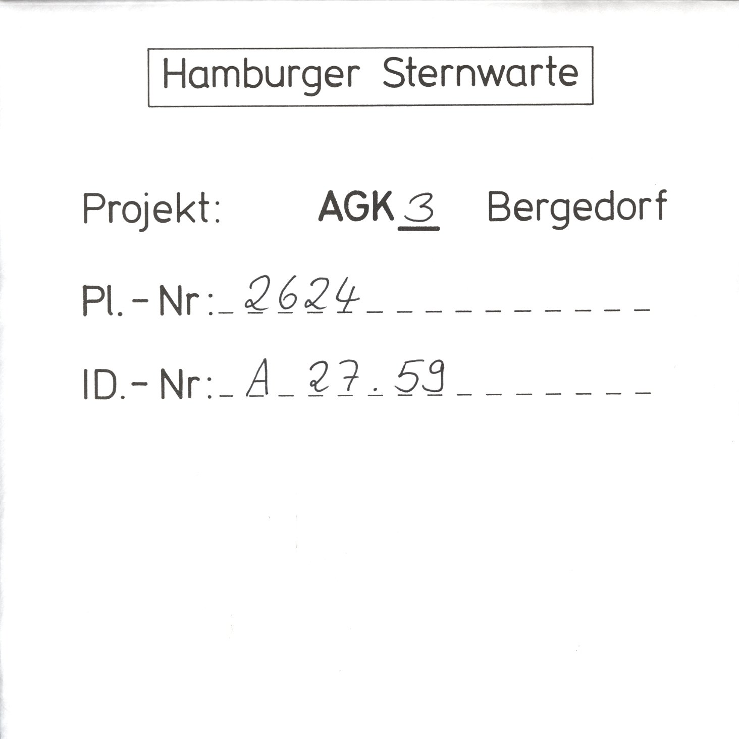 Plate envelope
