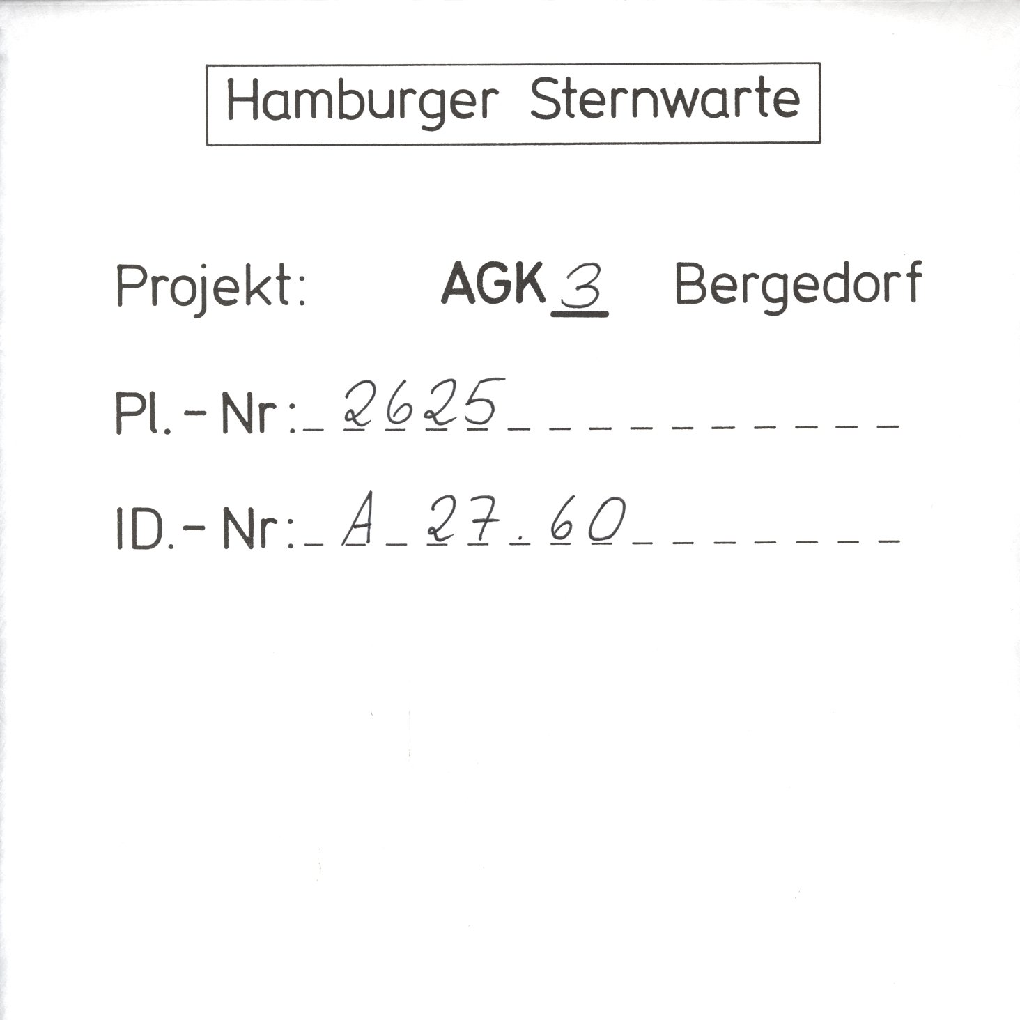 Plate envelope