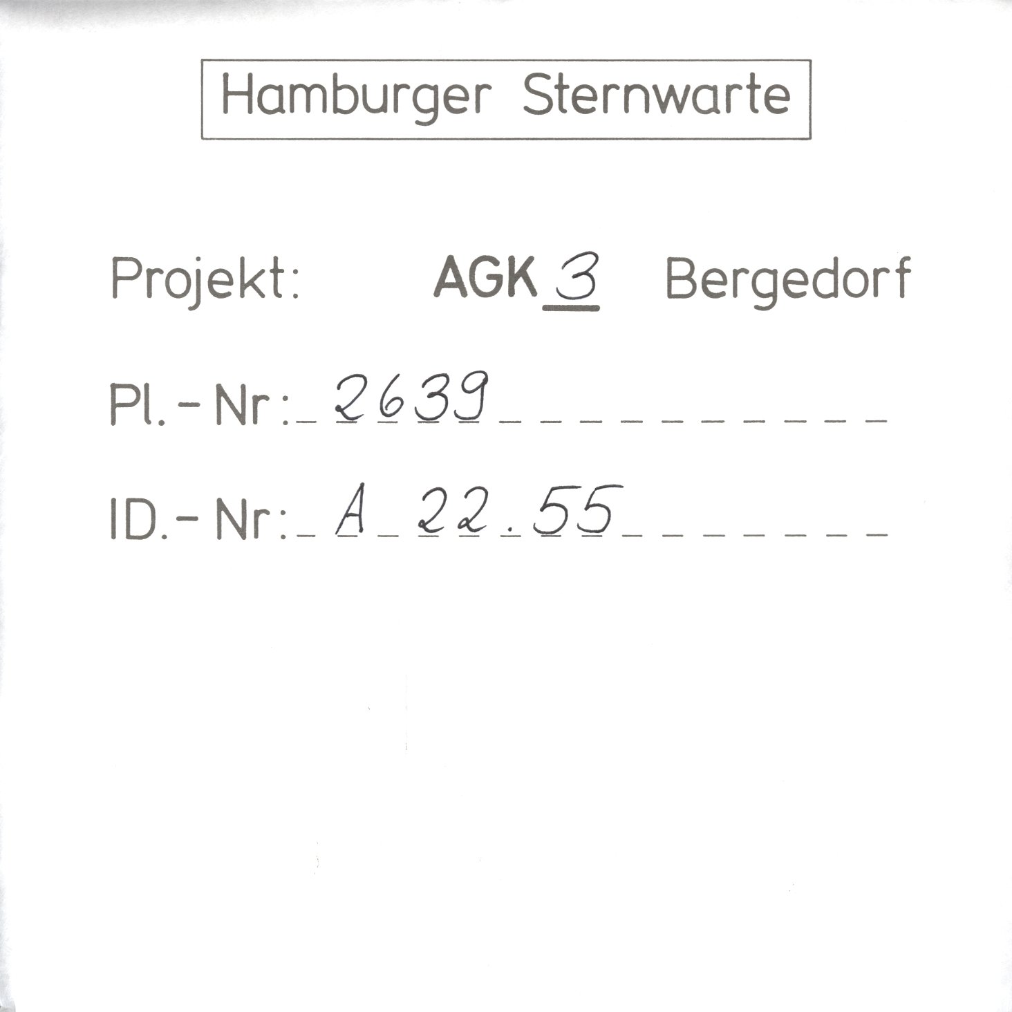 Plate envelope