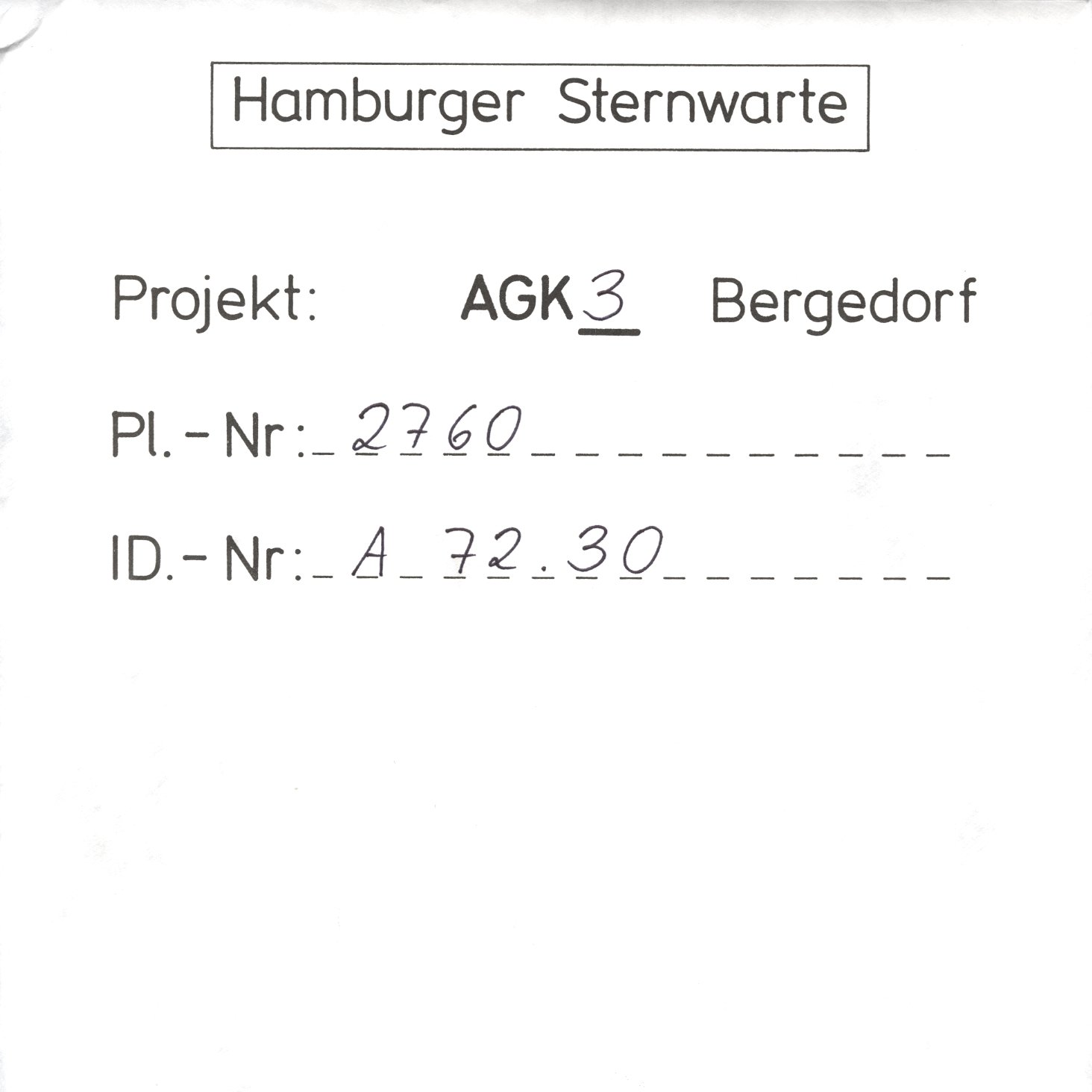Plate envelope