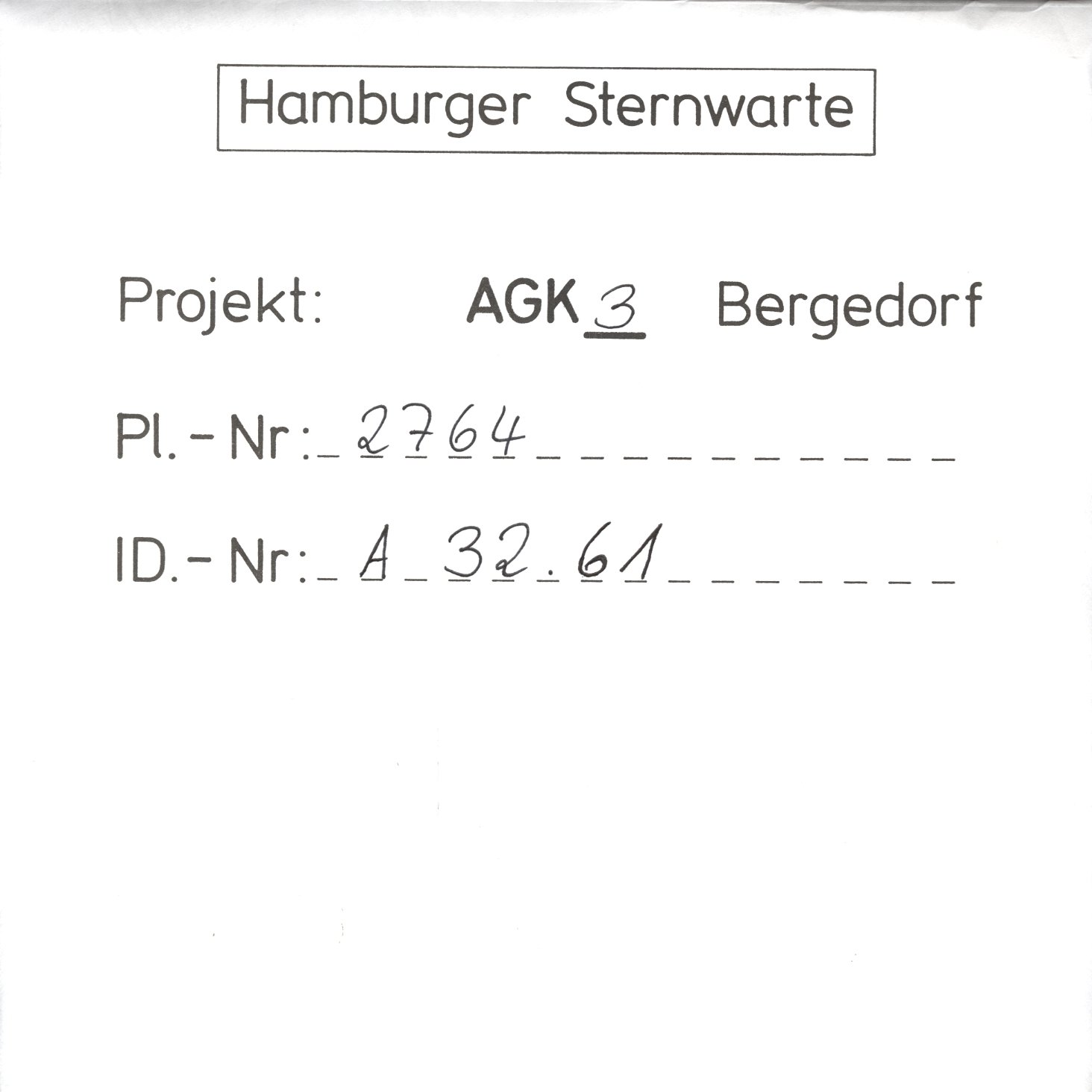Plate envelope