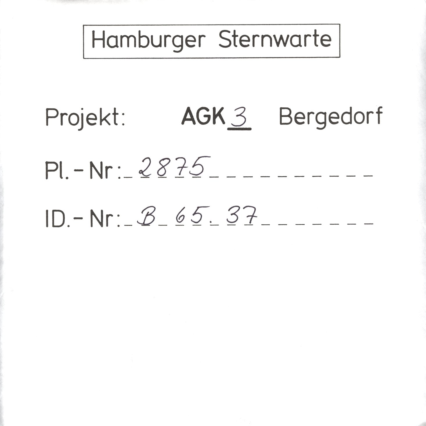 Plate envelope