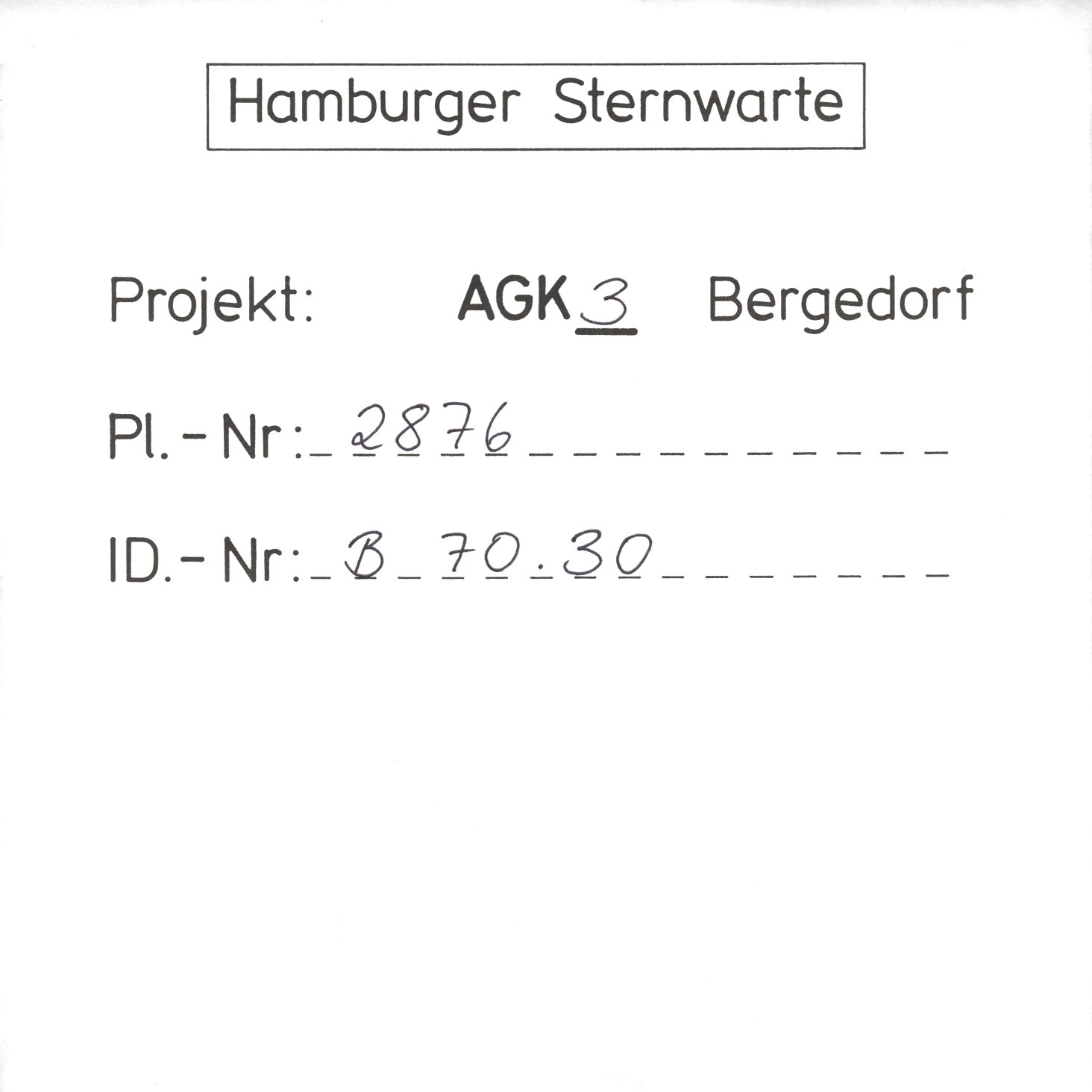 Plate envelope
