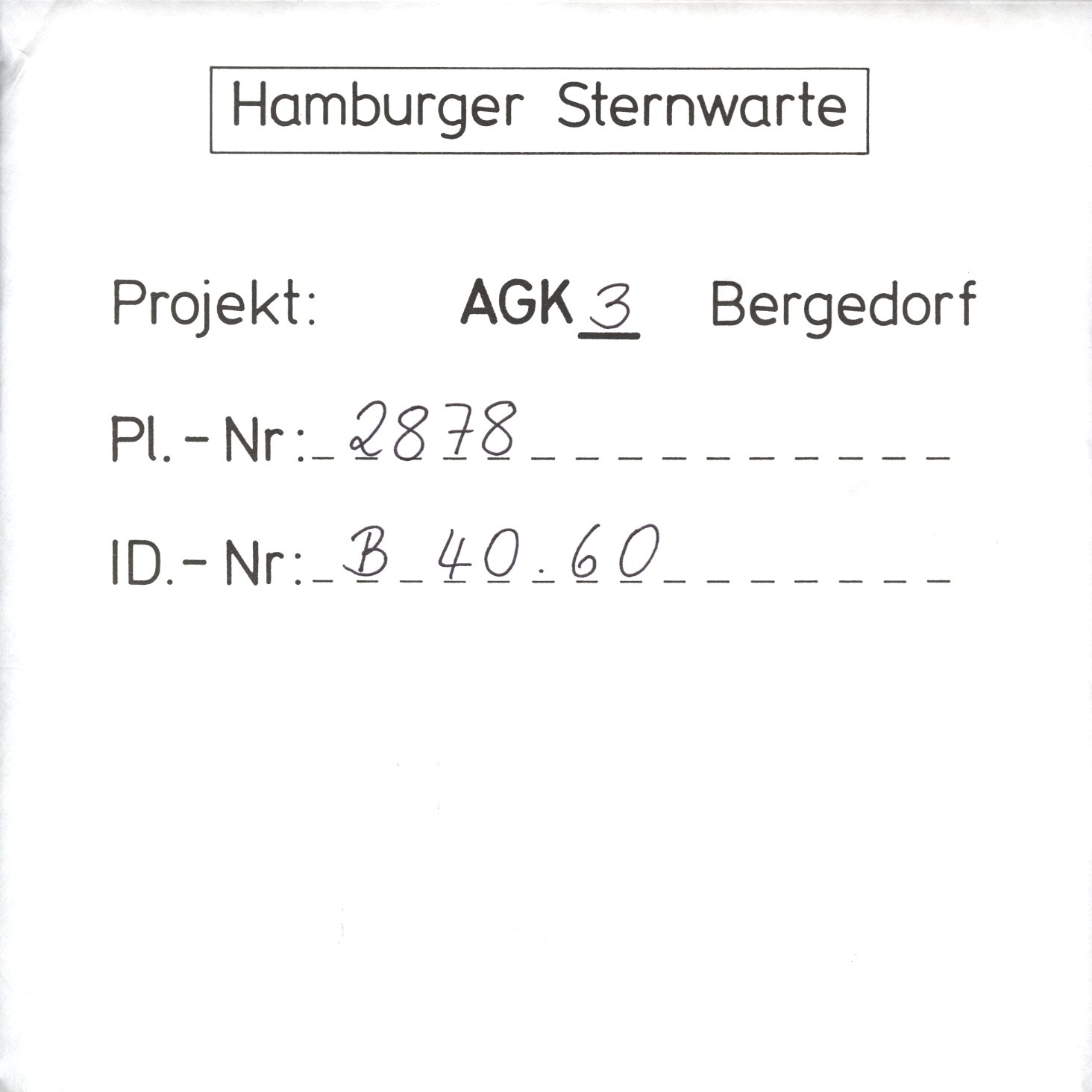 Plate envelope