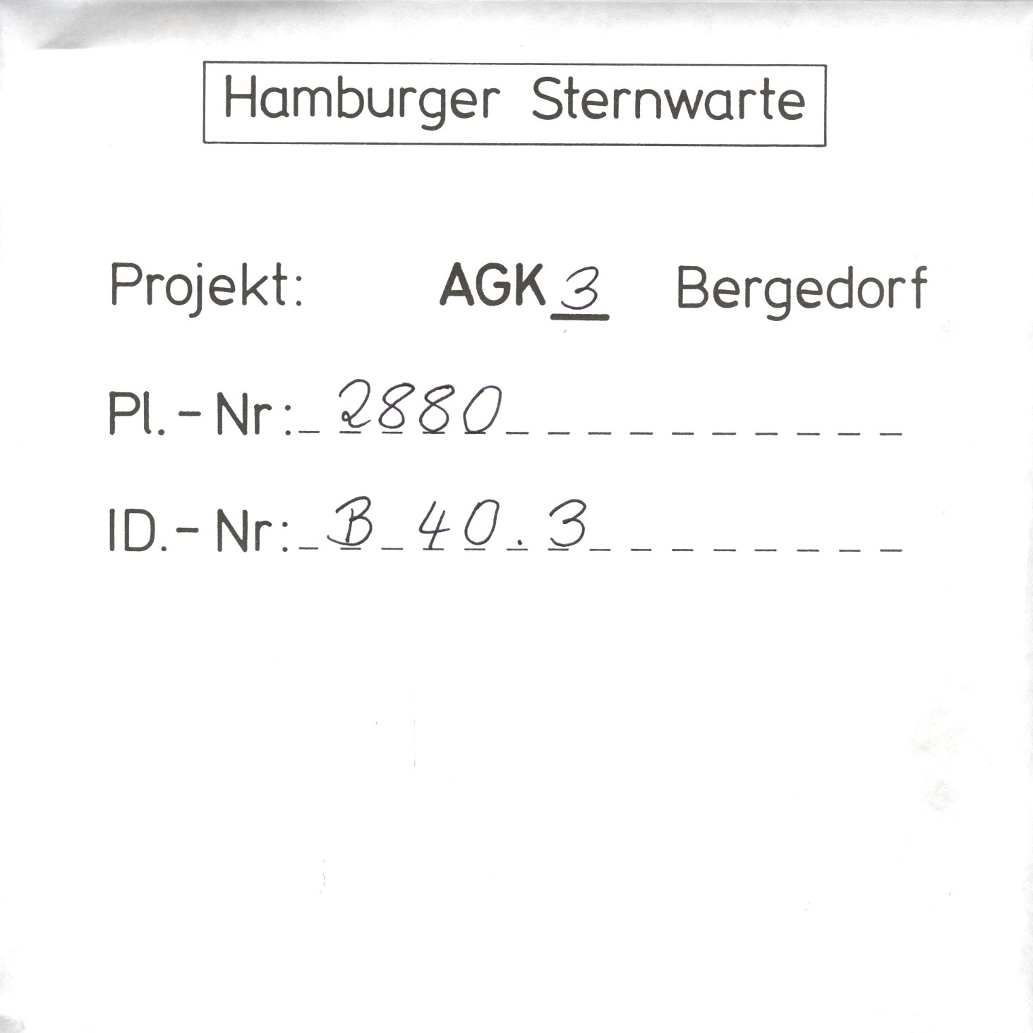 Plate envelope