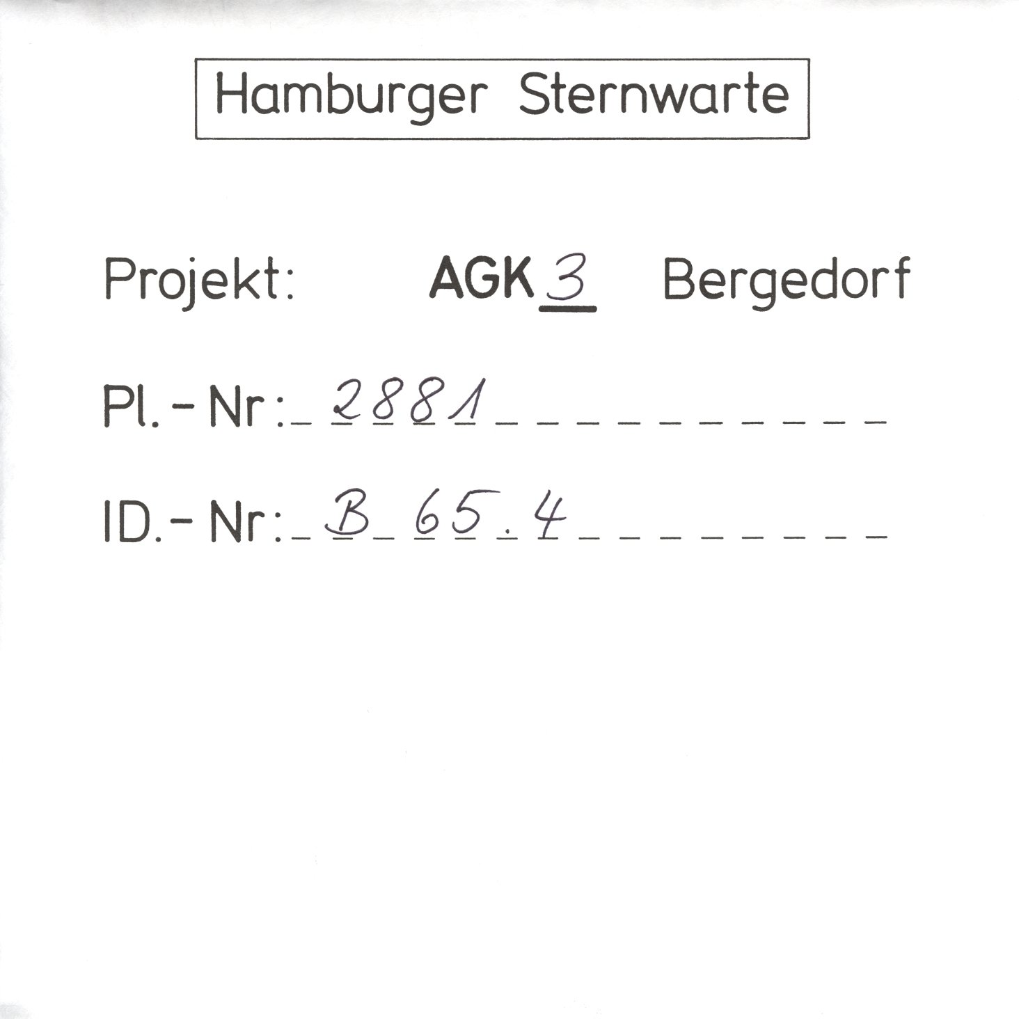 Plate envelope