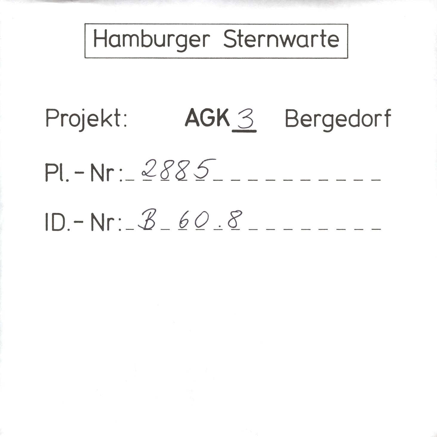 Plate envelope