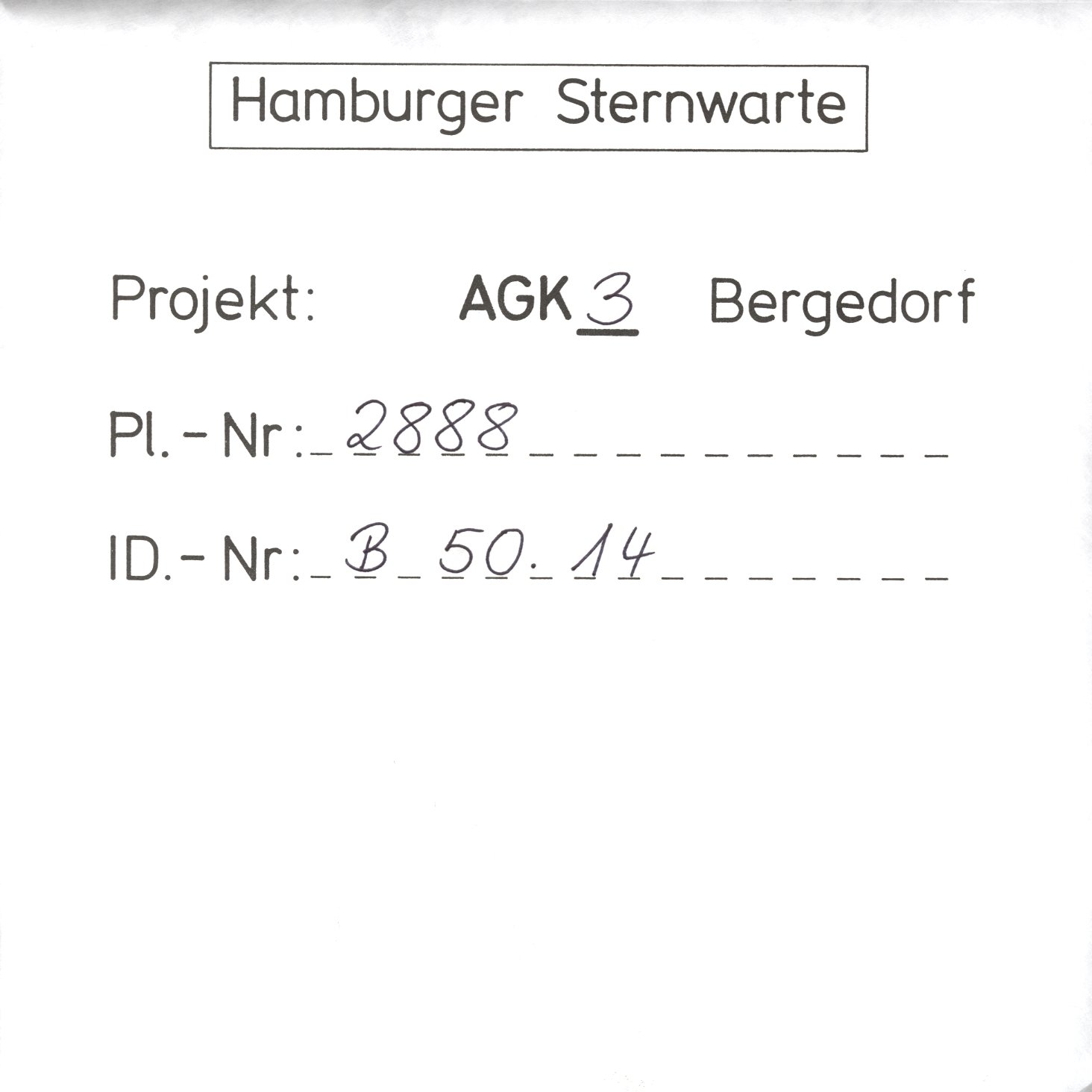 Plate envelope