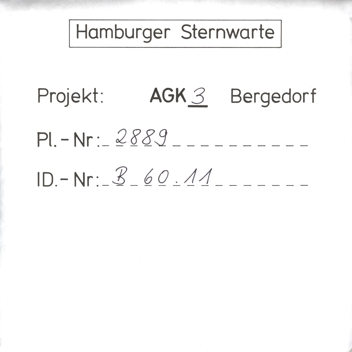 Plate envelope