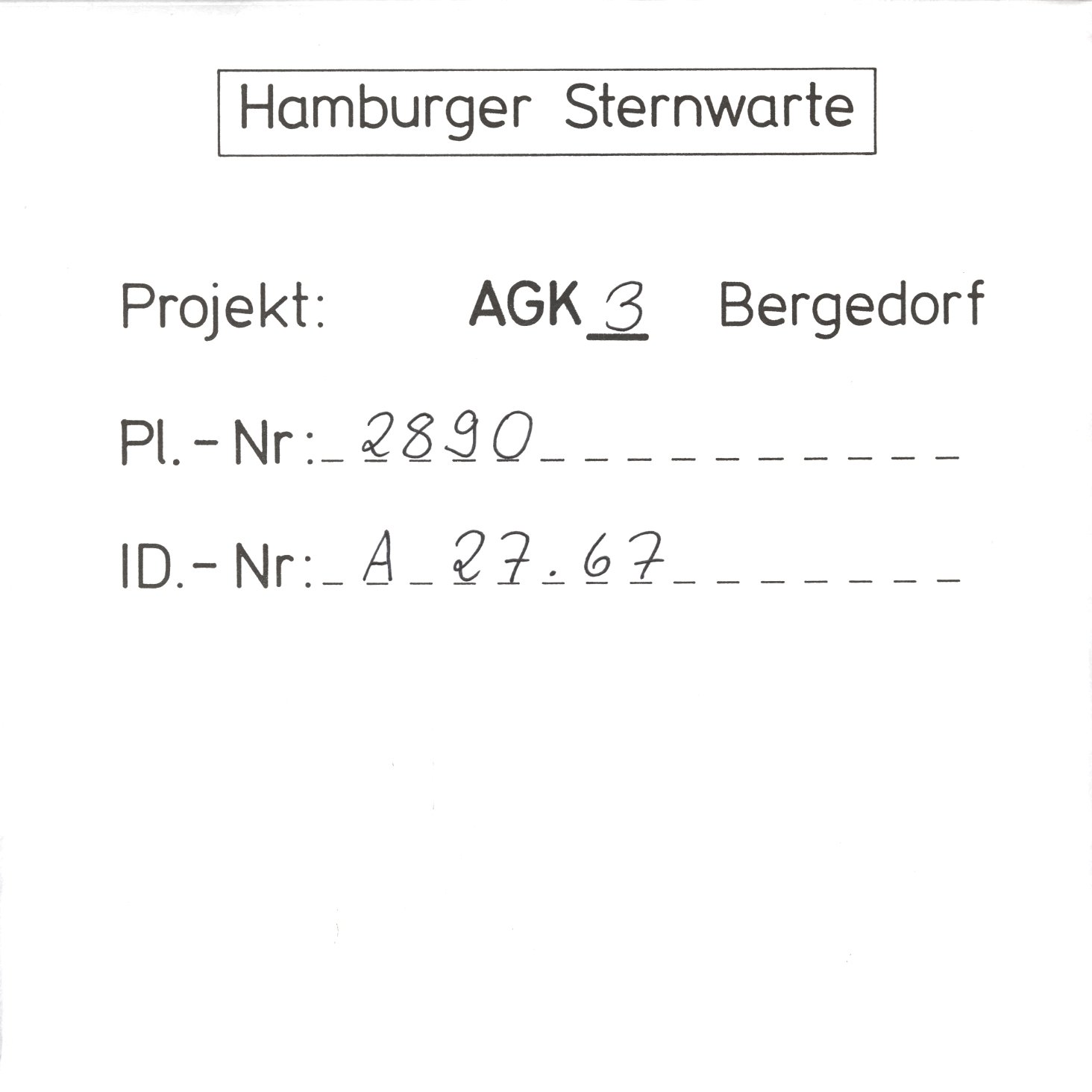 Plate envelope