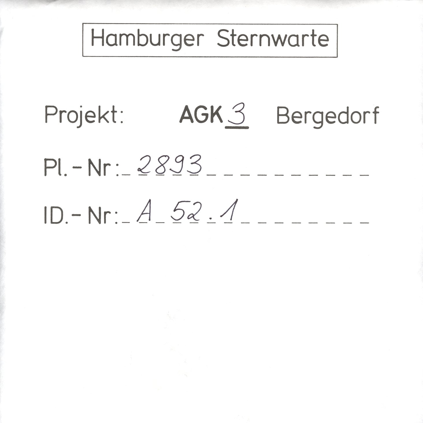 Plate envelope