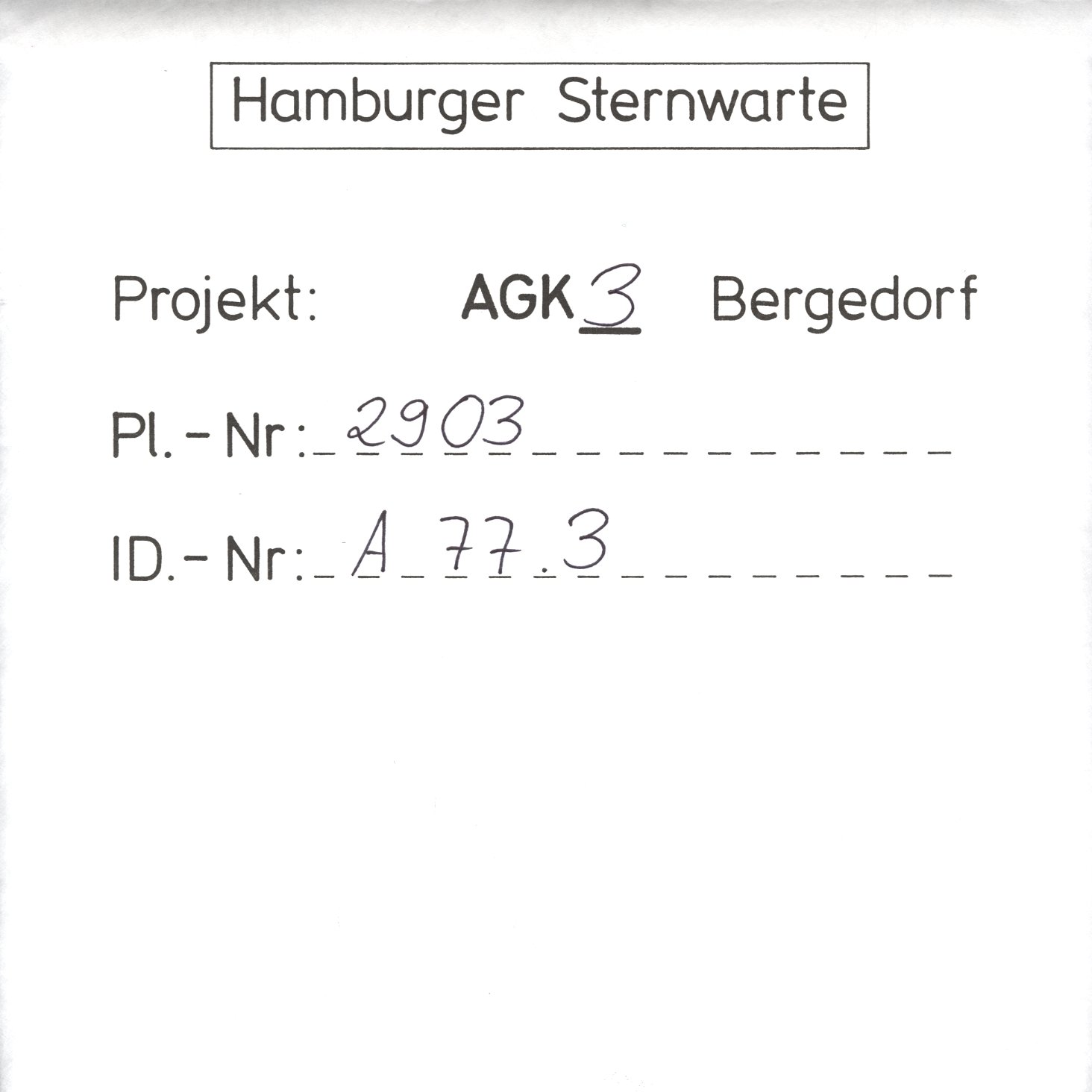 Plate envelope