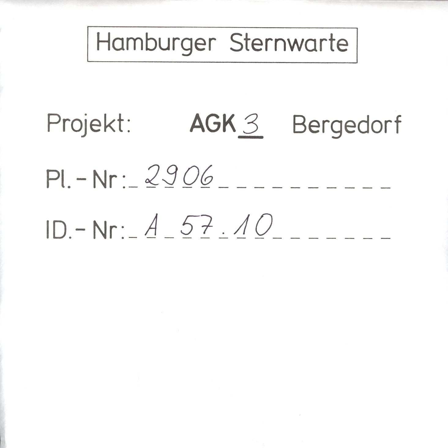 Plate envelope