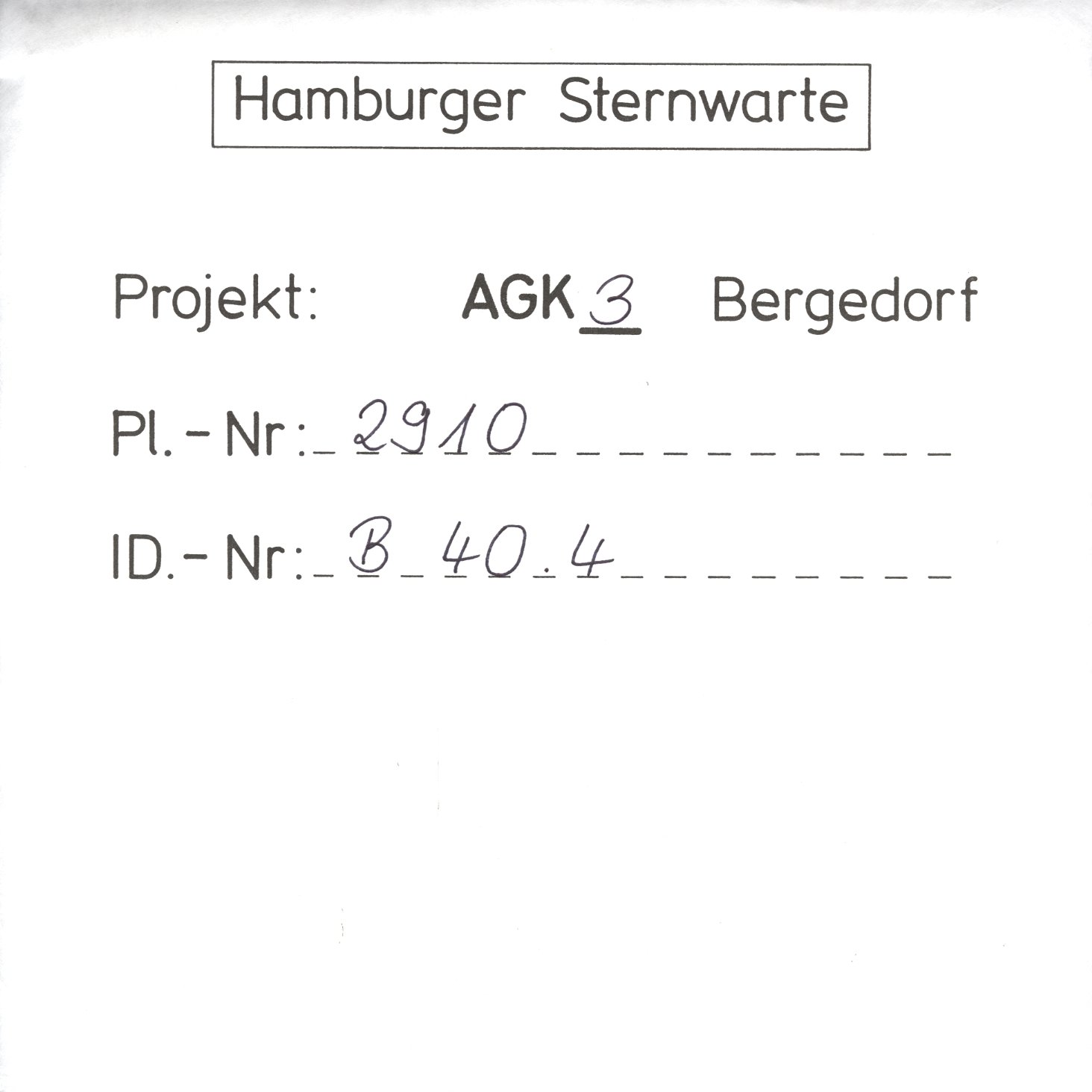 Plate envelope