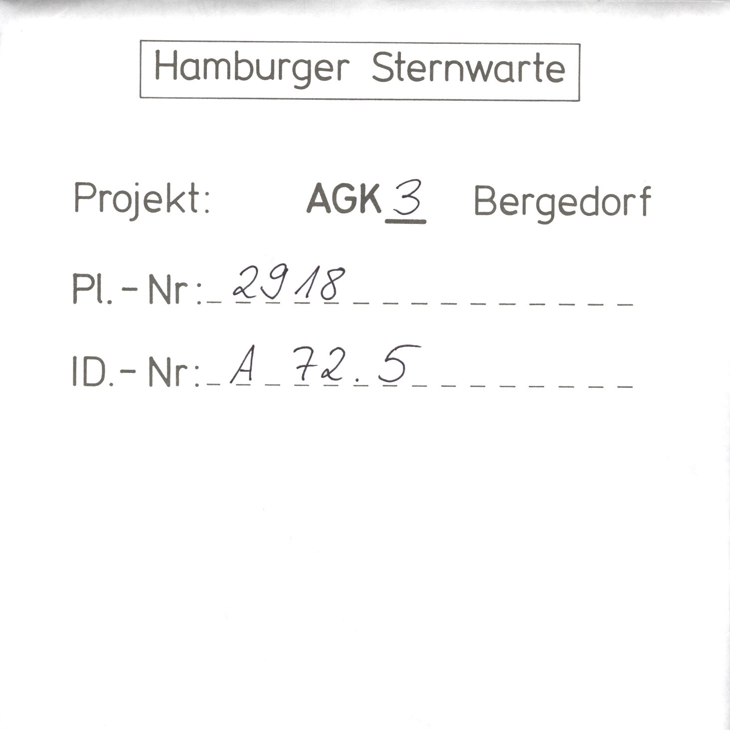 Plate envelope