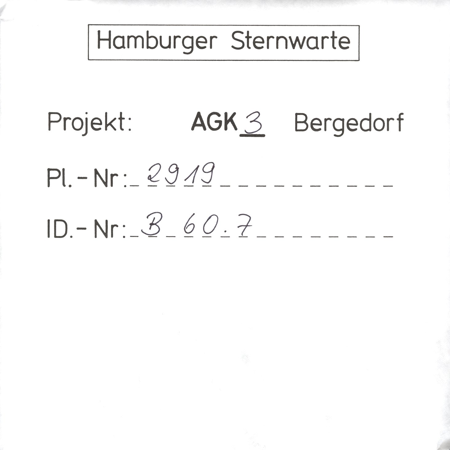 Plate envelope
