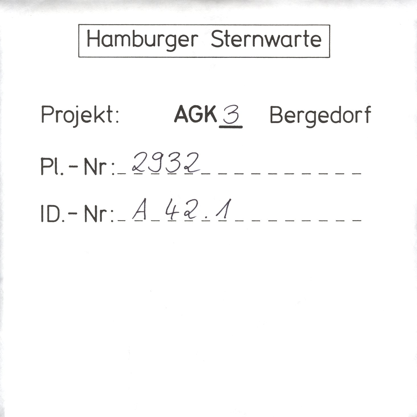 Plate envelope