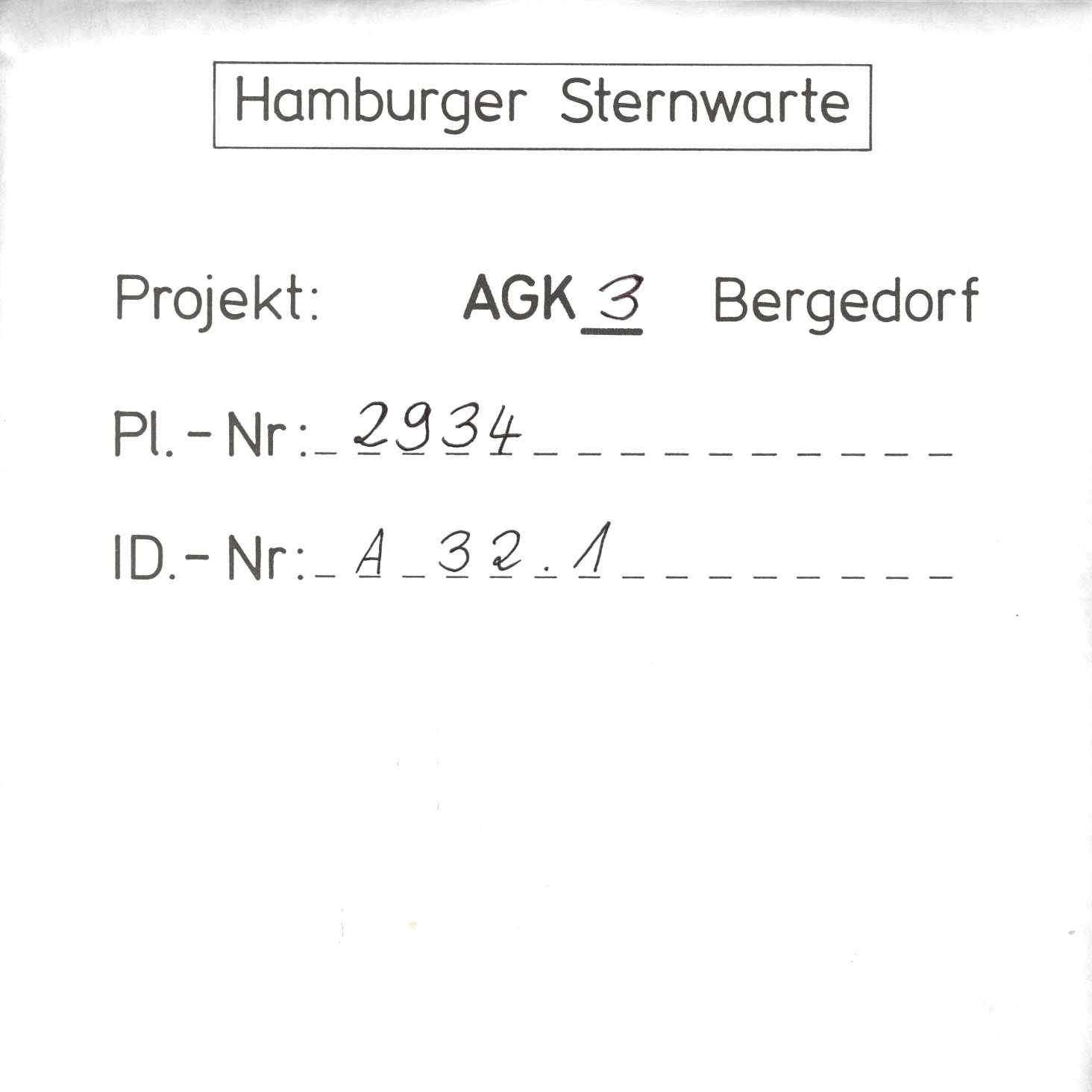 Plate envelope