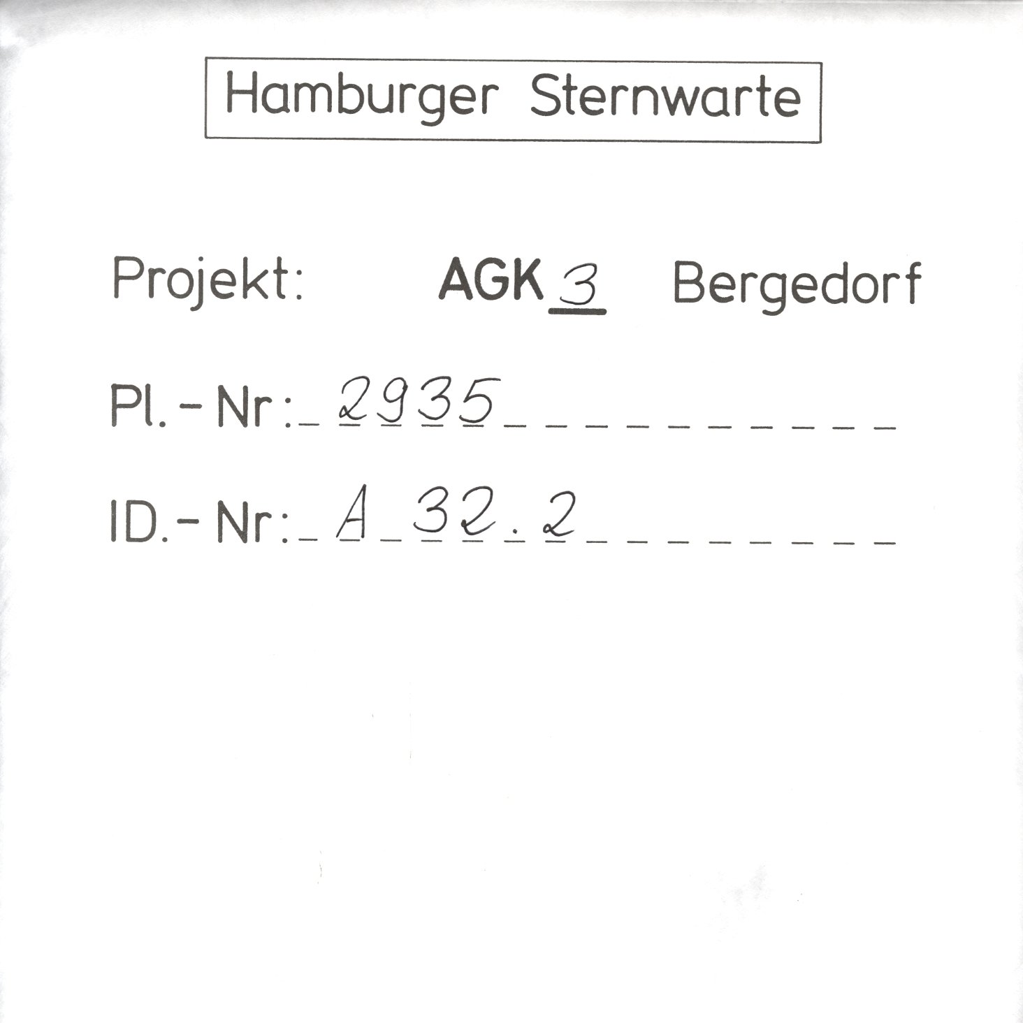 Plate envelope